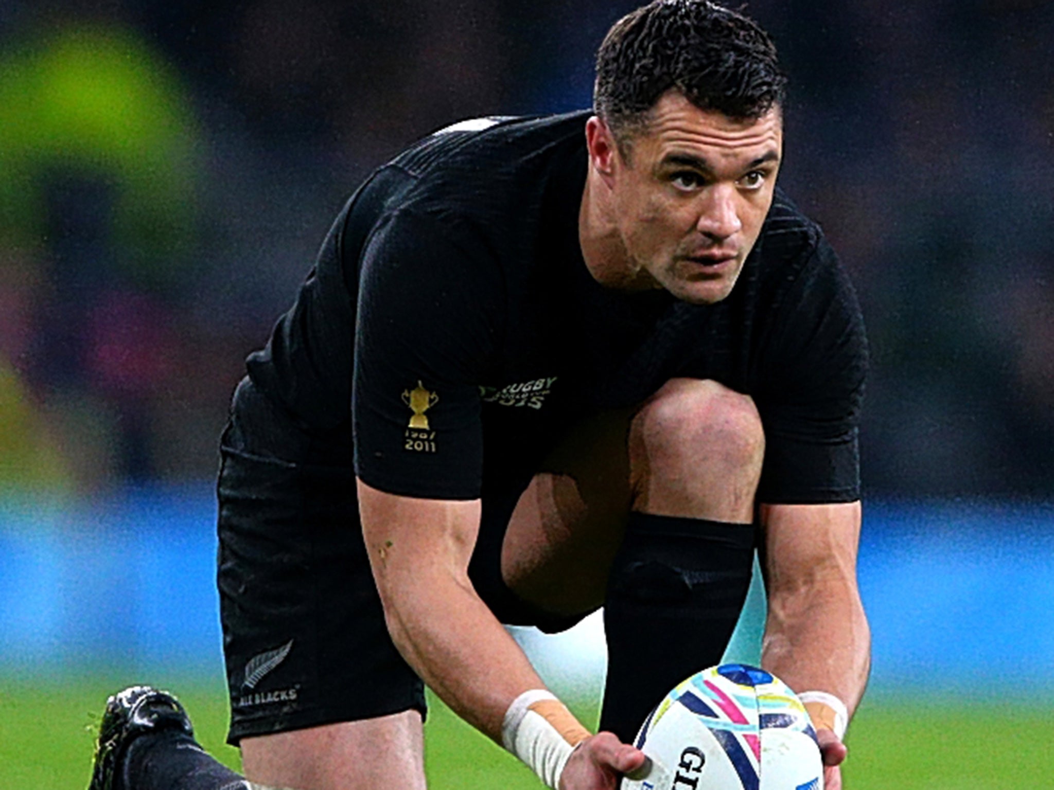 Dan Carter lines up a kick during the semi-final last Saturday