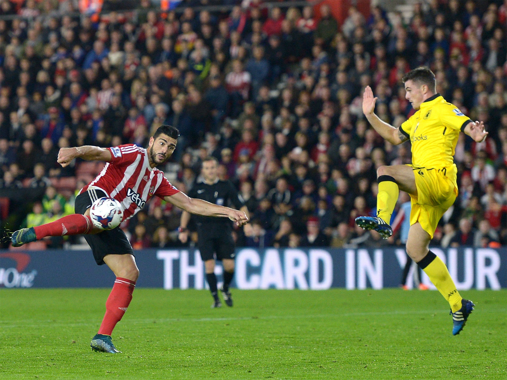 Southampton's Graziano Pelle scores his side's second goal