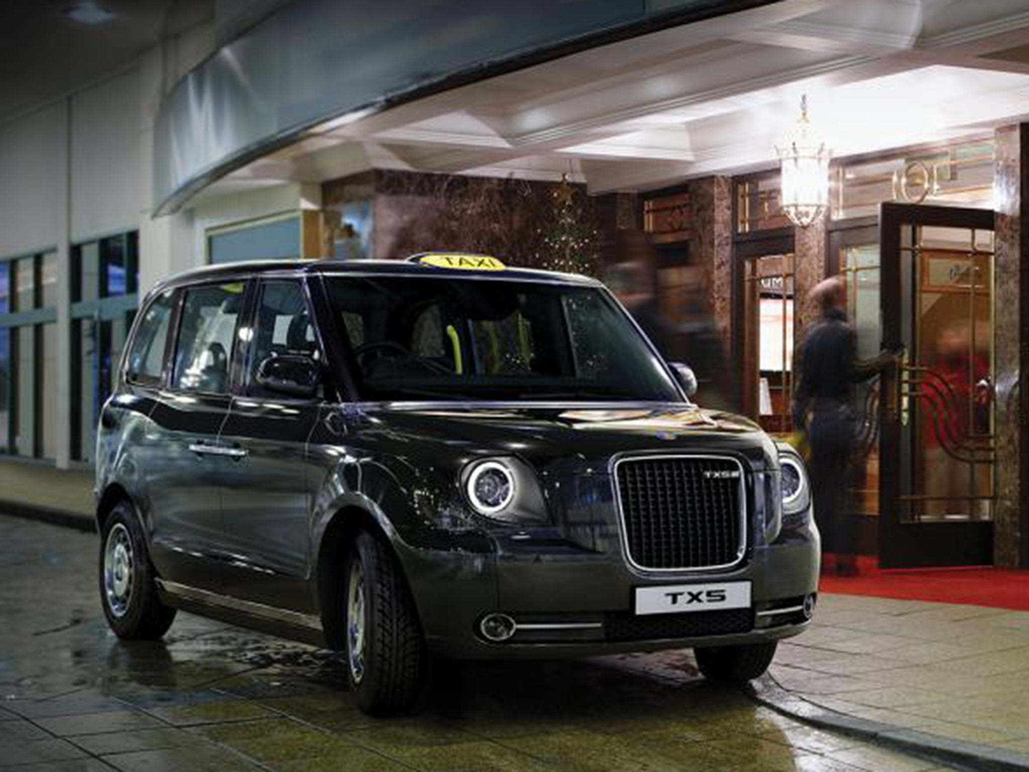 The TX5, is made by the London Taxi Company – owned by China’s Geely corporation