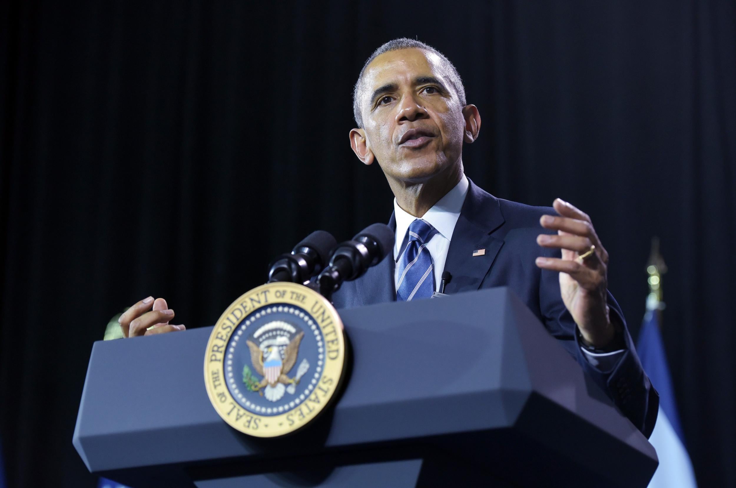 President Obama delivers a speech on drug abuse in West Virginia.