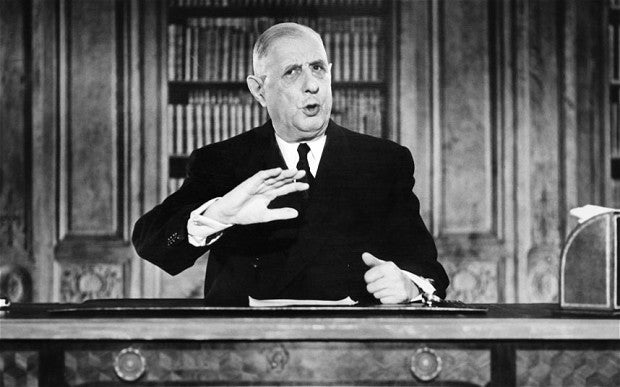 Charles de Gaulle, a model for Tony Blair