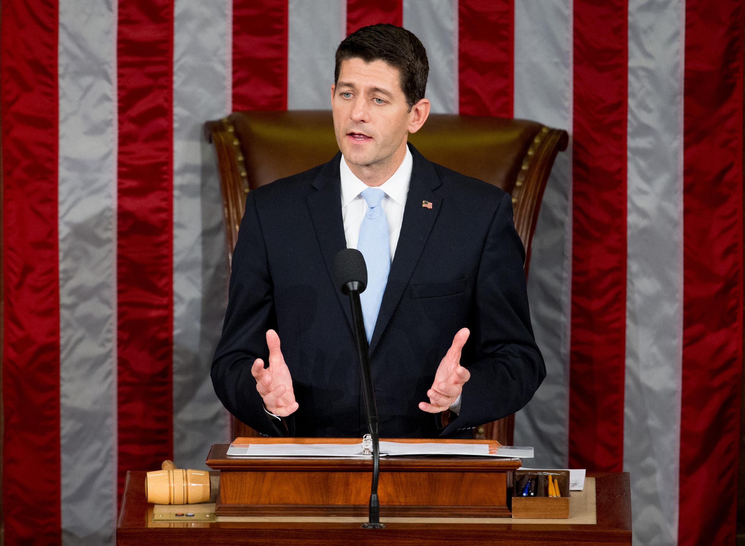 Paul Ryan speaks in Washington.