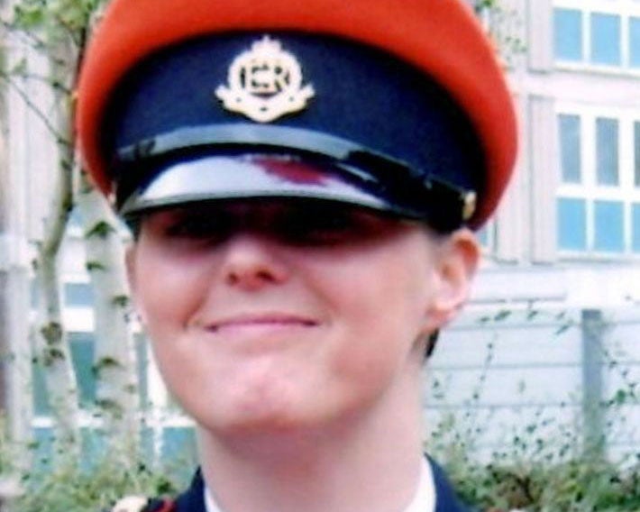 Anne-Marie Ellement in her military uniform