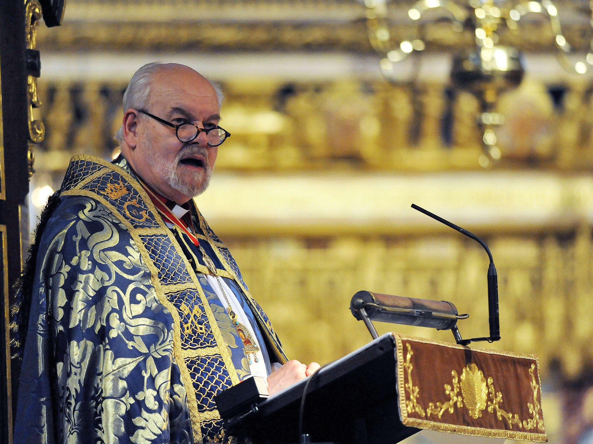 The Bishop of London, Richard Chartres, at the service