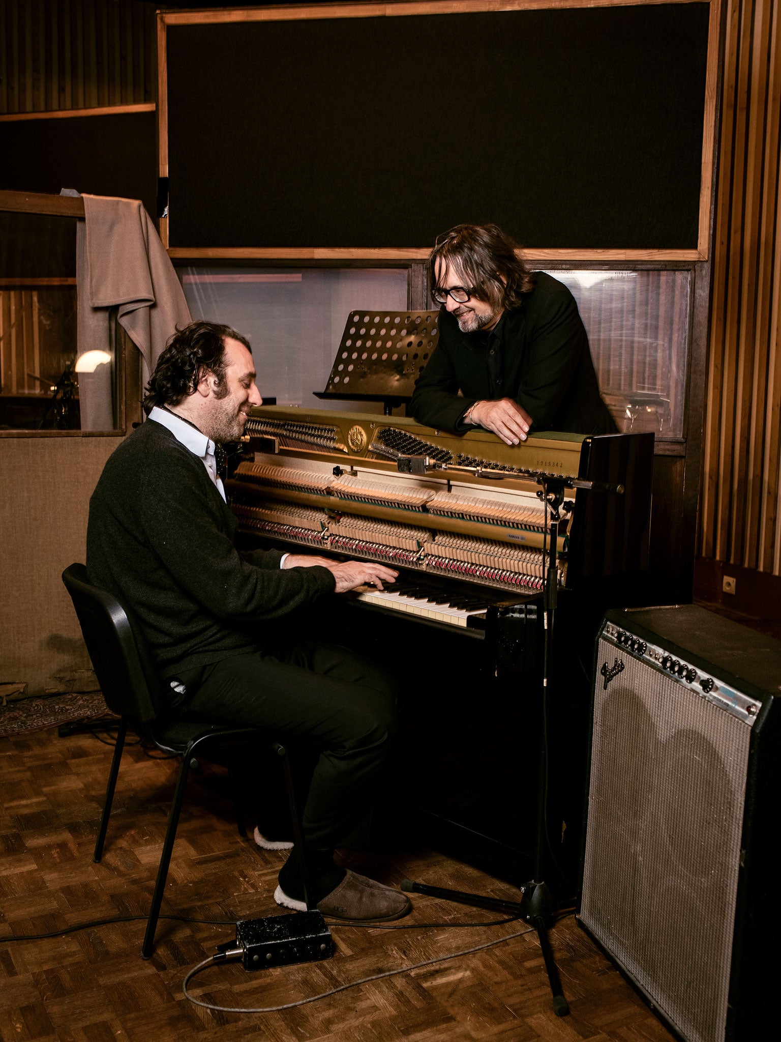 Cocker, right, says: 'With Chilly I've realised that going on stage can be fun, that I don't have to feel terrified. With him it's like a party, so I've tried to loosen up and open my eyes to the experience'