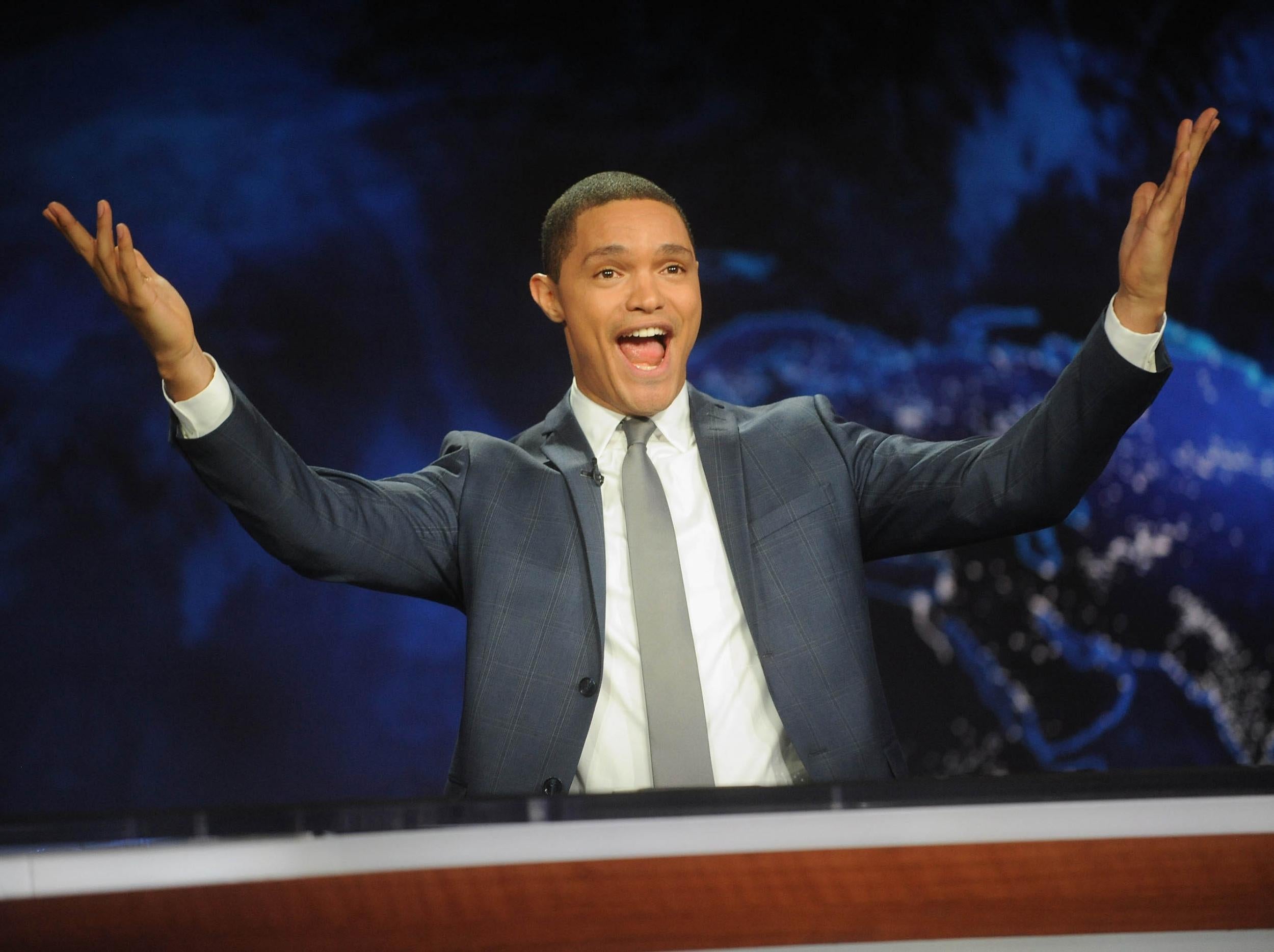 Trevor Noah hosts Comedy Central's "The Daily Show with Trevor Noah"