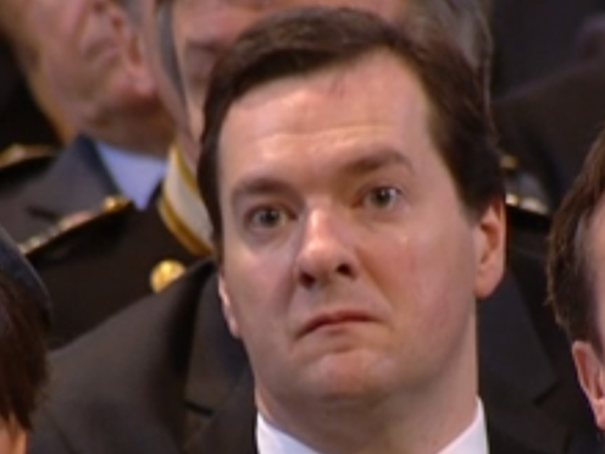 George Osborne gets tearful at the funeral of Margaret Thatcher