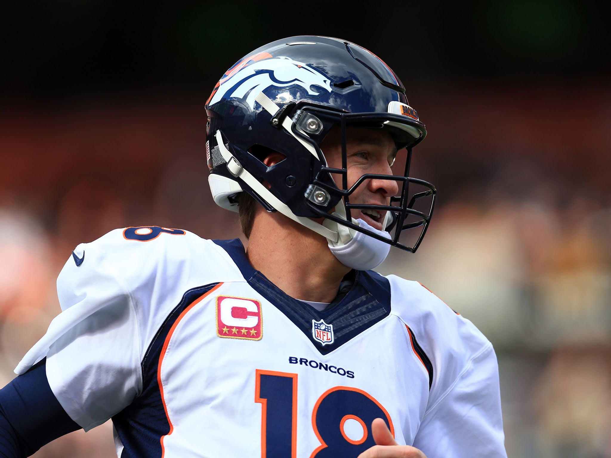 Denver Broncos quarter-back Peyton Manning