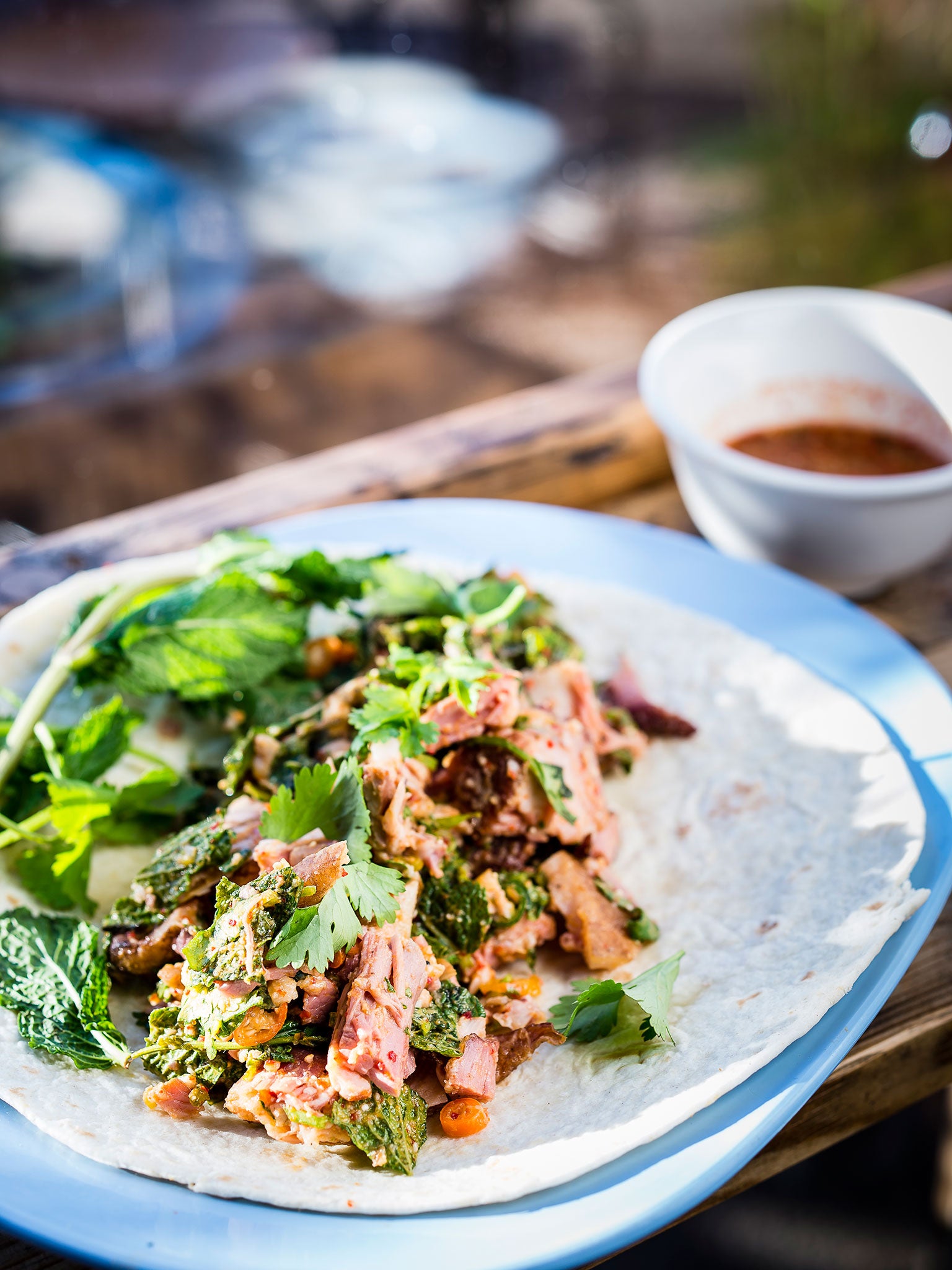 Great lunch snack: Lamb-belly larb