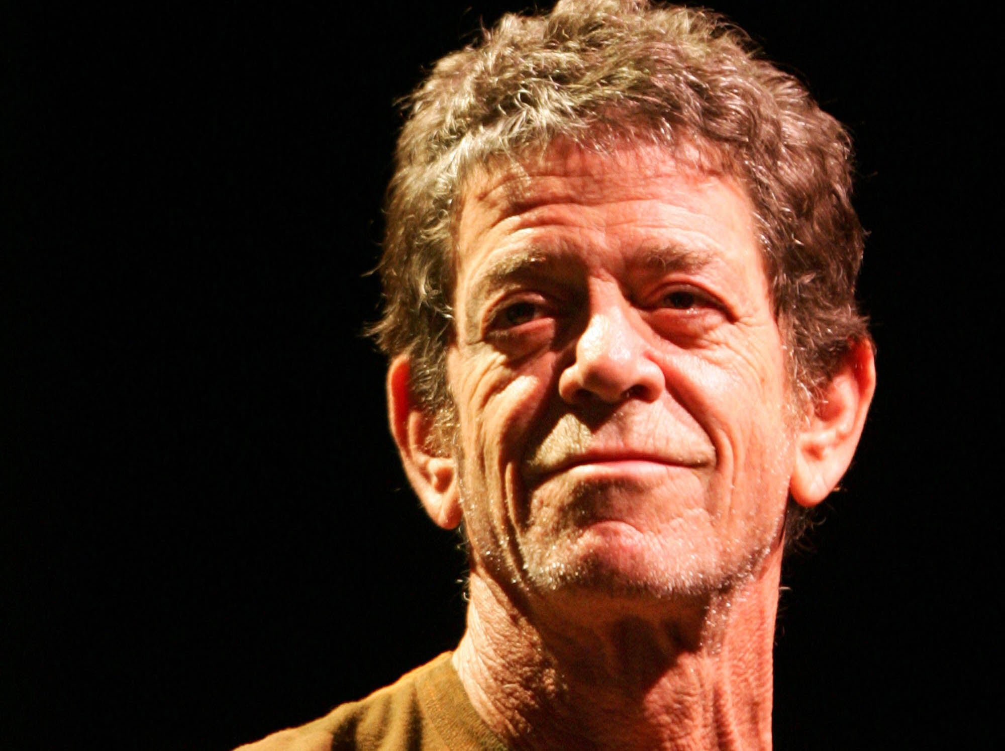 Siinger Lou Reed performs on stage at Berlin's Tempodrom 2007