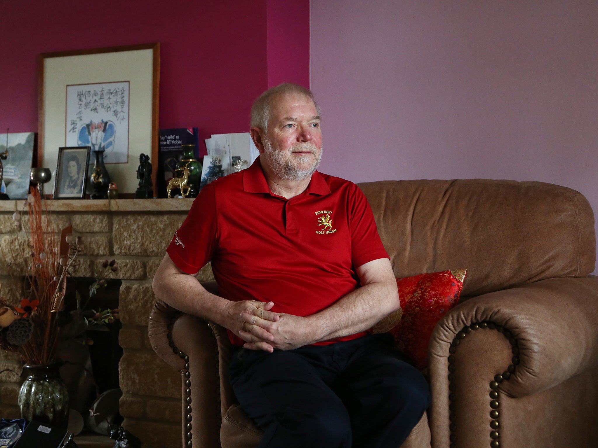 Rhod Palmer at his home in Somerset