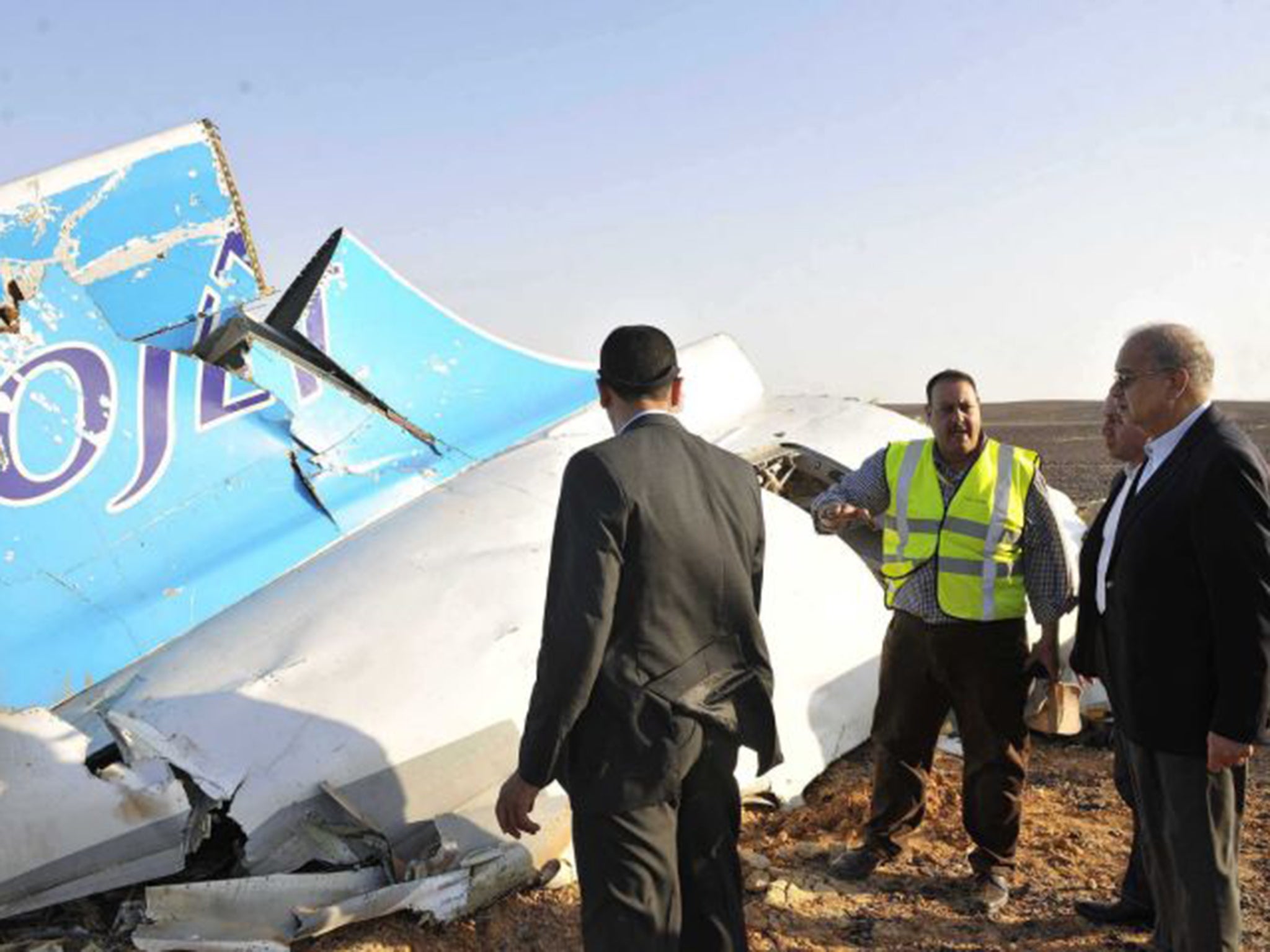 The office of the Egyptian Prime Minister has released images of the crashed passenger jet