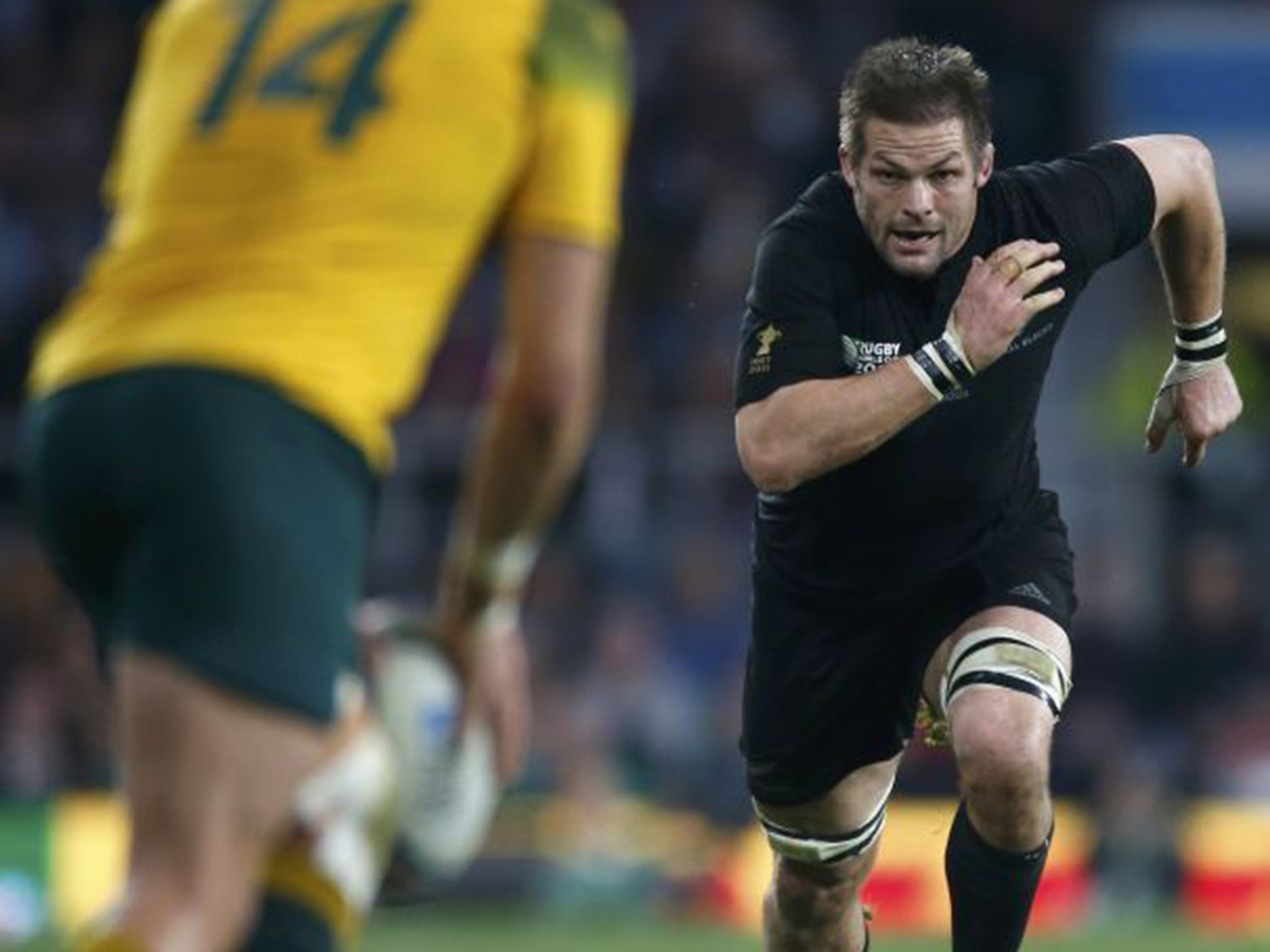 Richie McCaw signed off in impressive style, proving masterful at the breakdown and providing the pass for Milner-Skudder to score