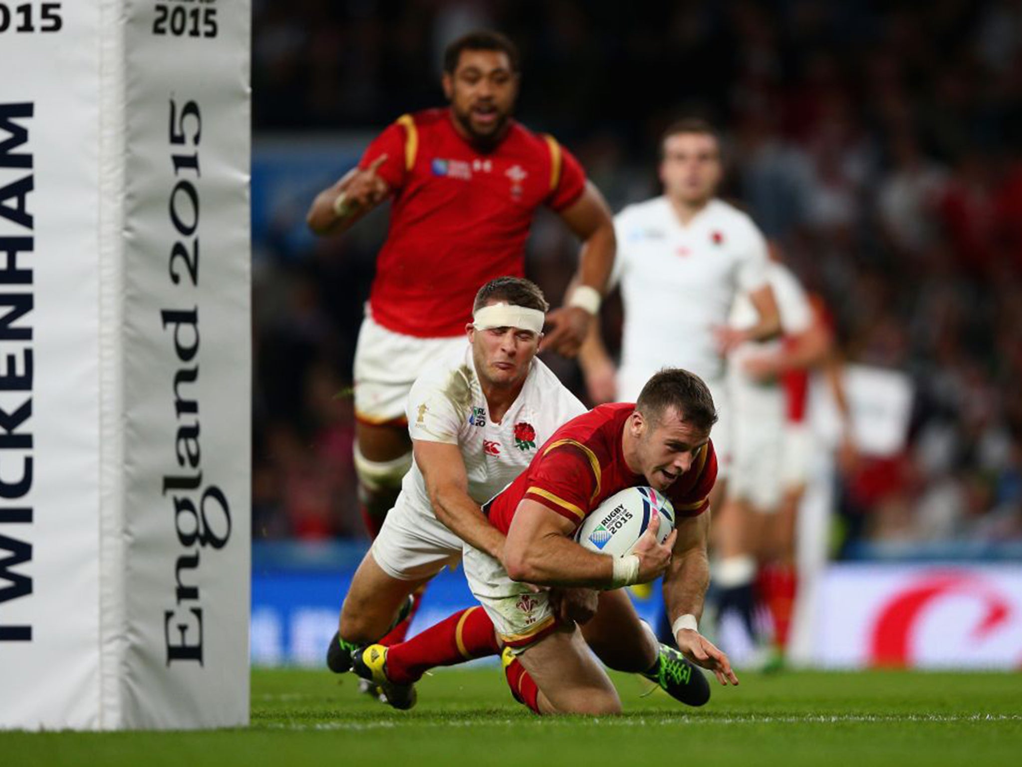 Best try, by Wales’ Gareth Davies against England