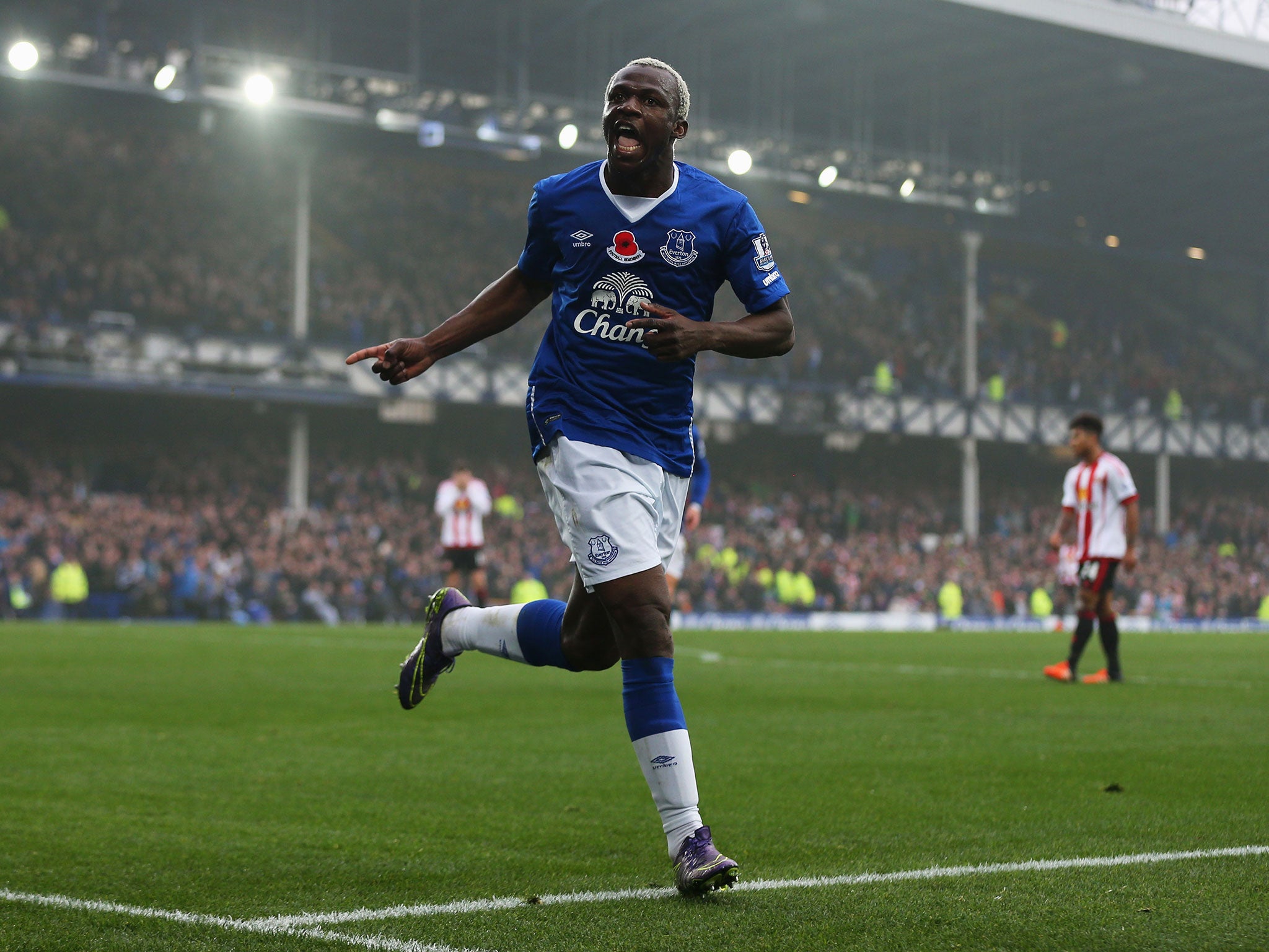 Arouna Kone celebrates