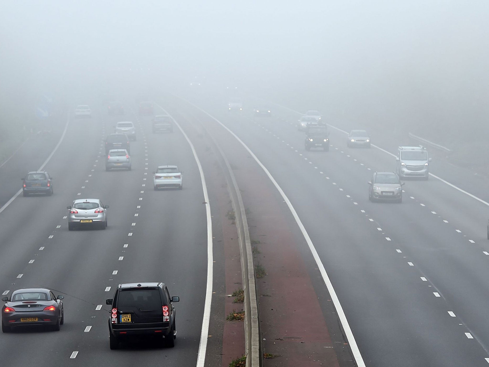 The accident came as thick fog blanketed parts of the country