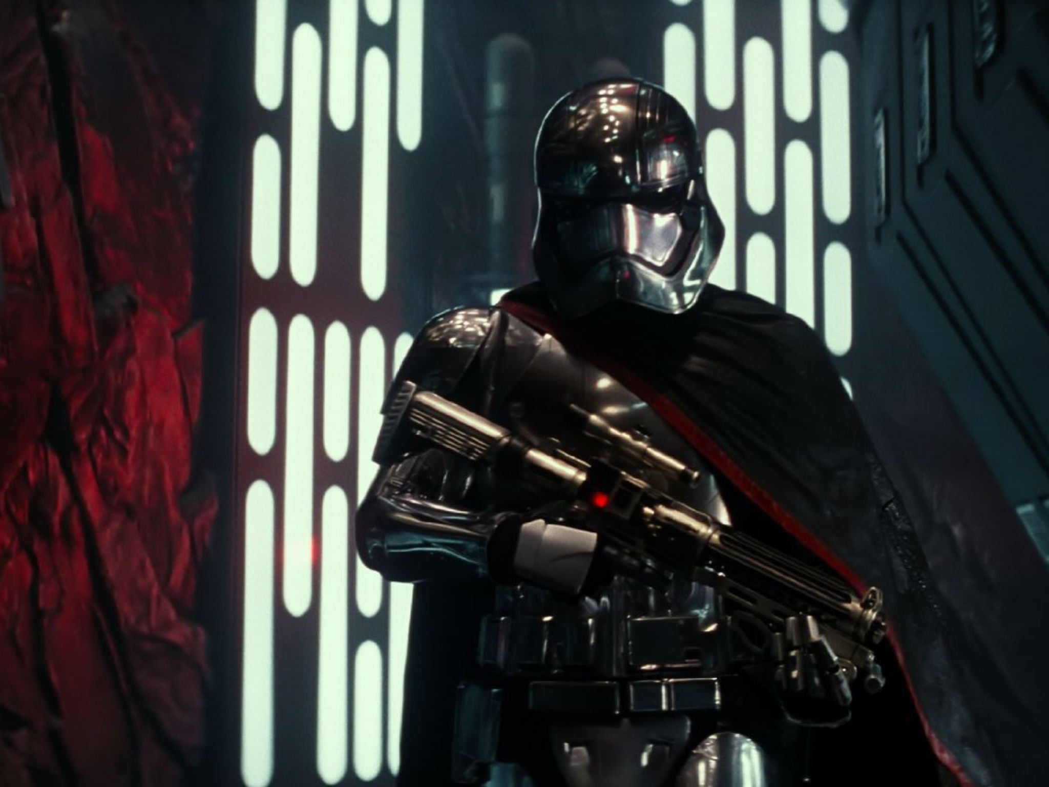 Gwendoline Christie as Captain Phasma in Star Wars: The Force Awakens