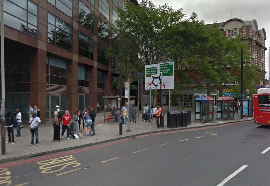 The incident allegedly took place on London Road, Southwark (Pic: Google Maps)