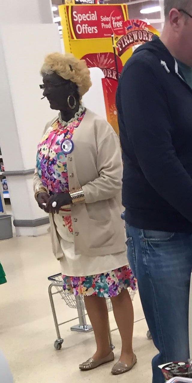 Natalie Fitzpatrick's picture of the Tesco worker who was sent home to take off the black face