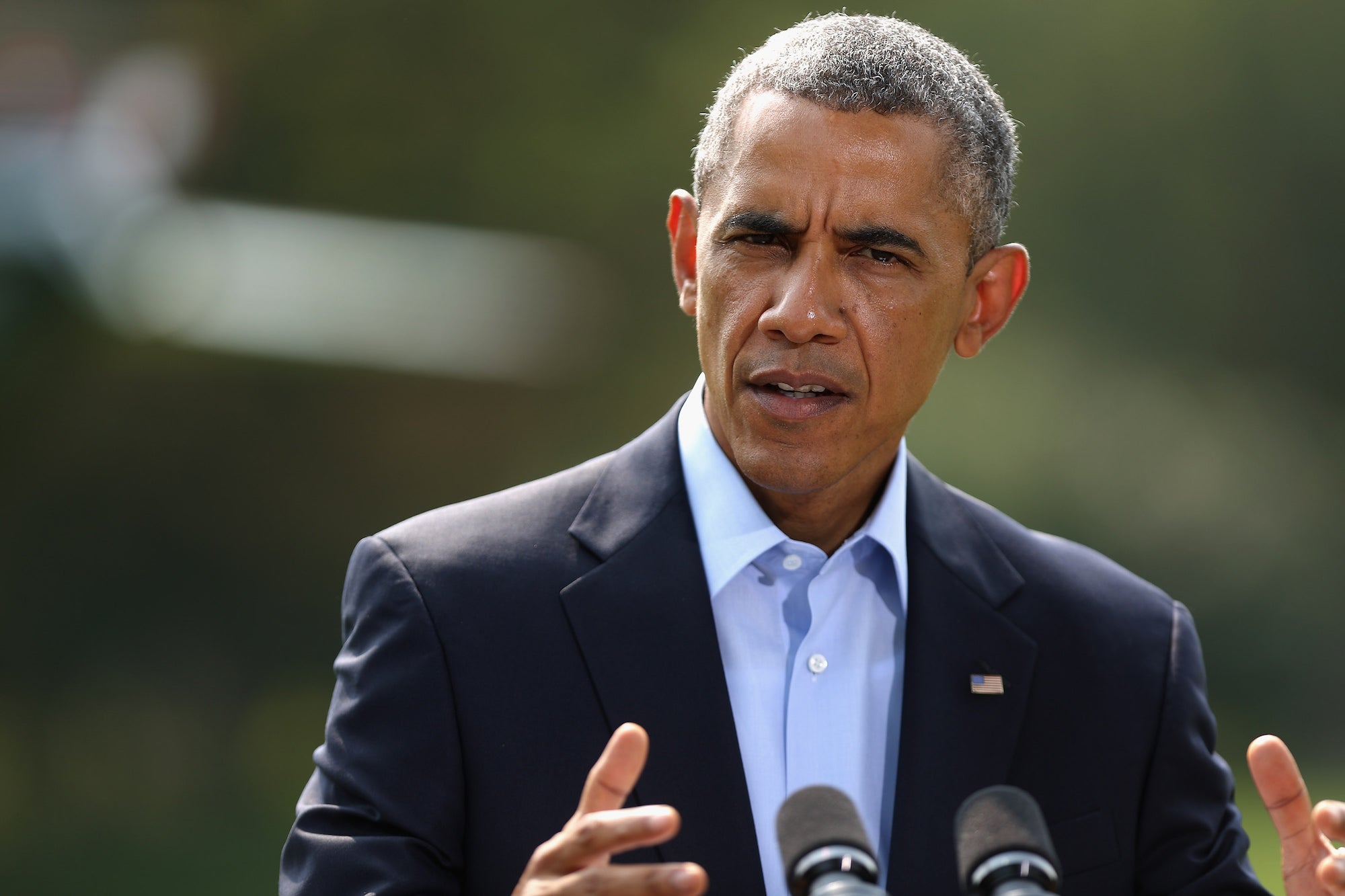 President Obama speaks in Washington DC.