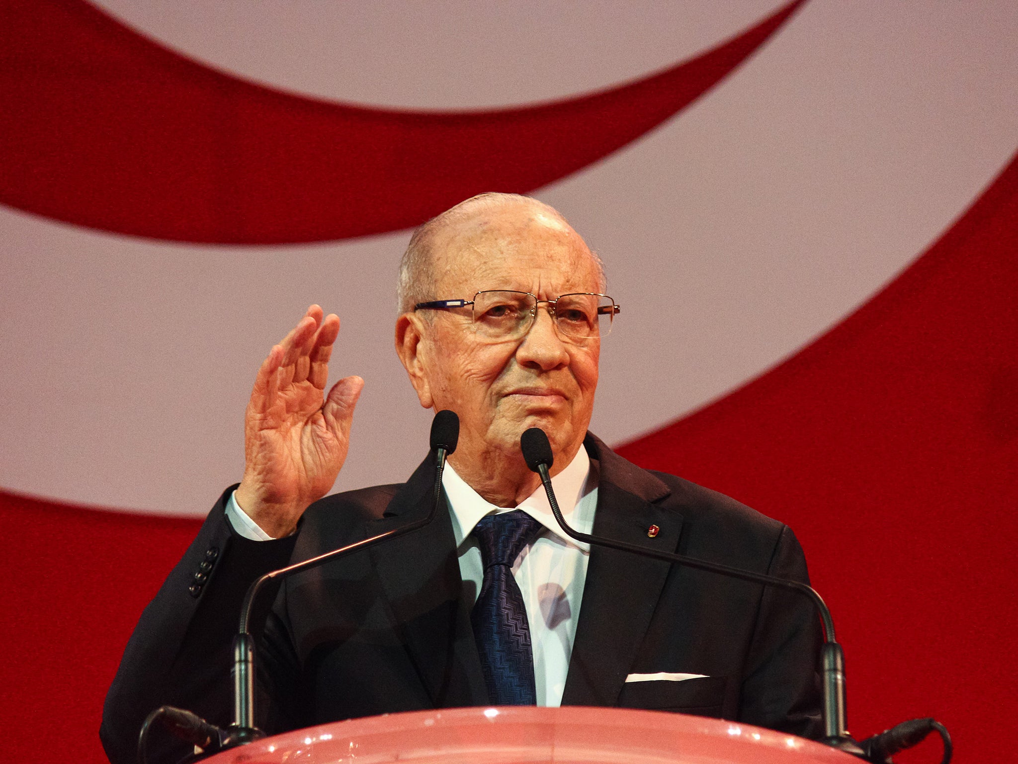 President Beji Caid Essebsi is facing an uprising from liberal elements of his own party