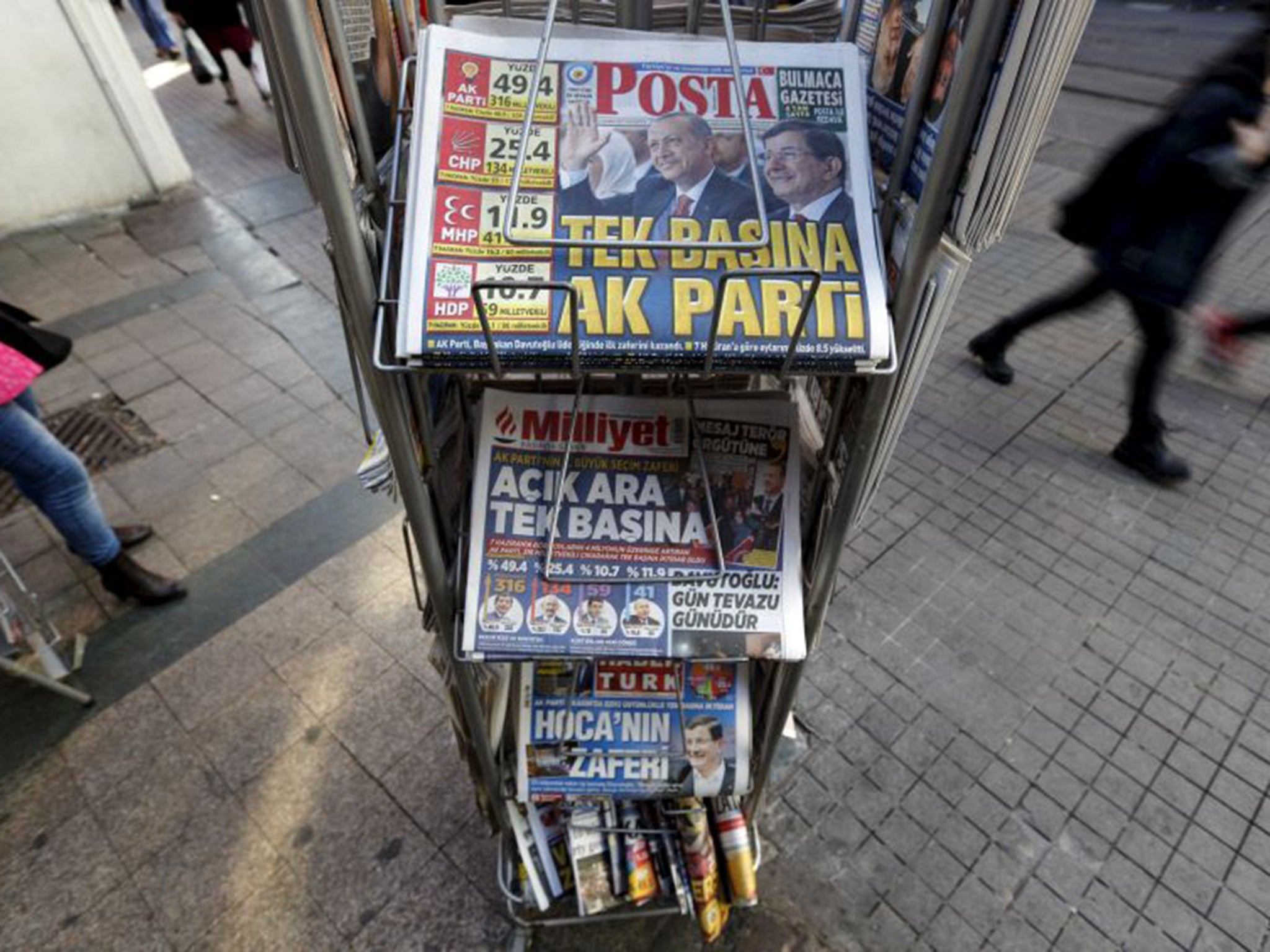 President Erdogan and his AKP party increased its share of the vote and its overall majority