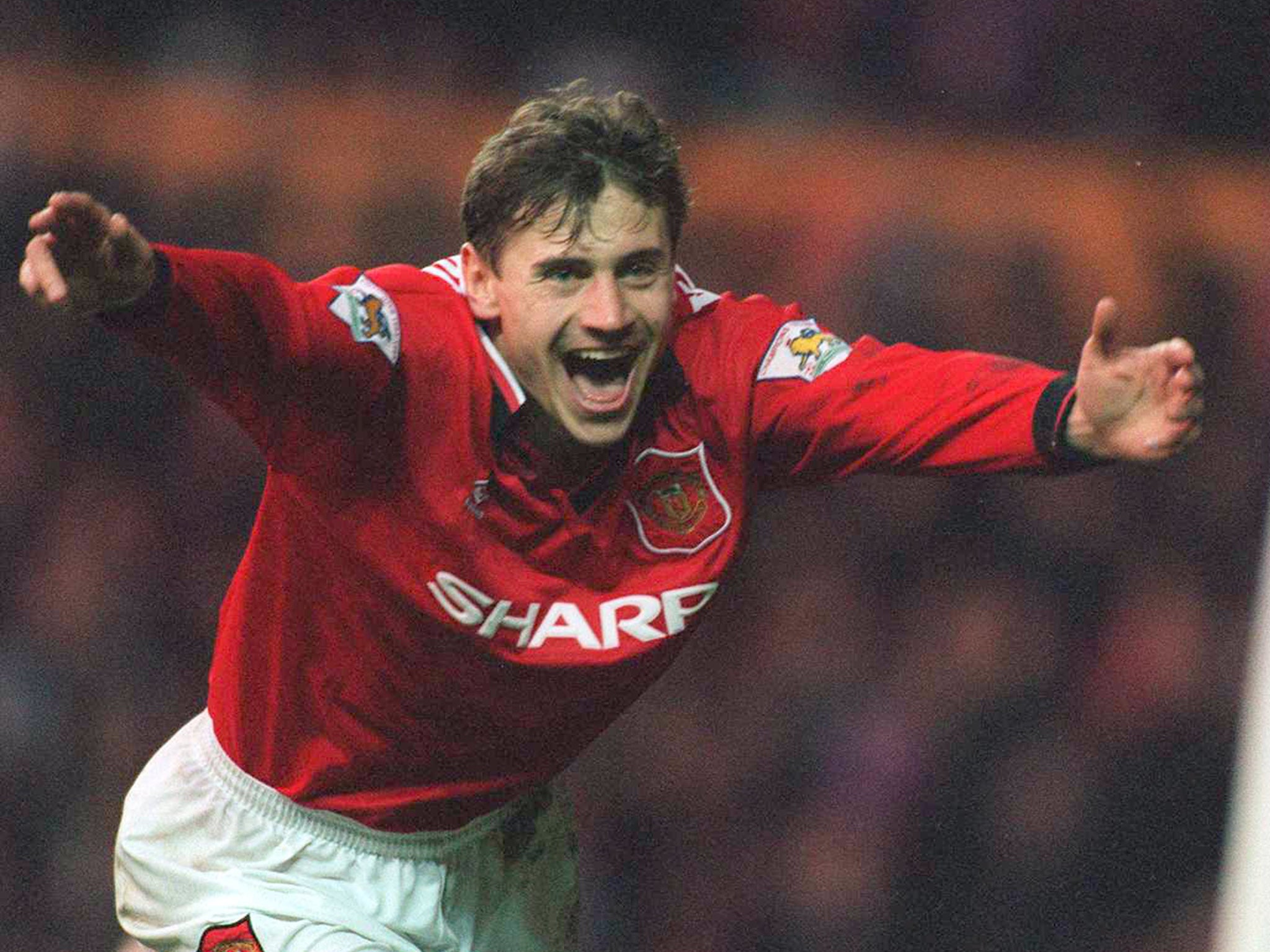 &#13;
Andrei Kanchelskis in action for Manchester United back in 1994&#13;