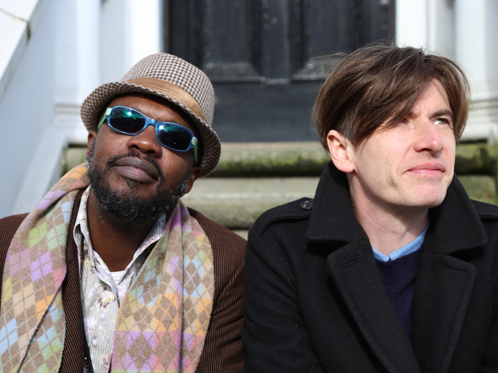 David McAlmont (L) and former Suede guitarist Bernard Butler