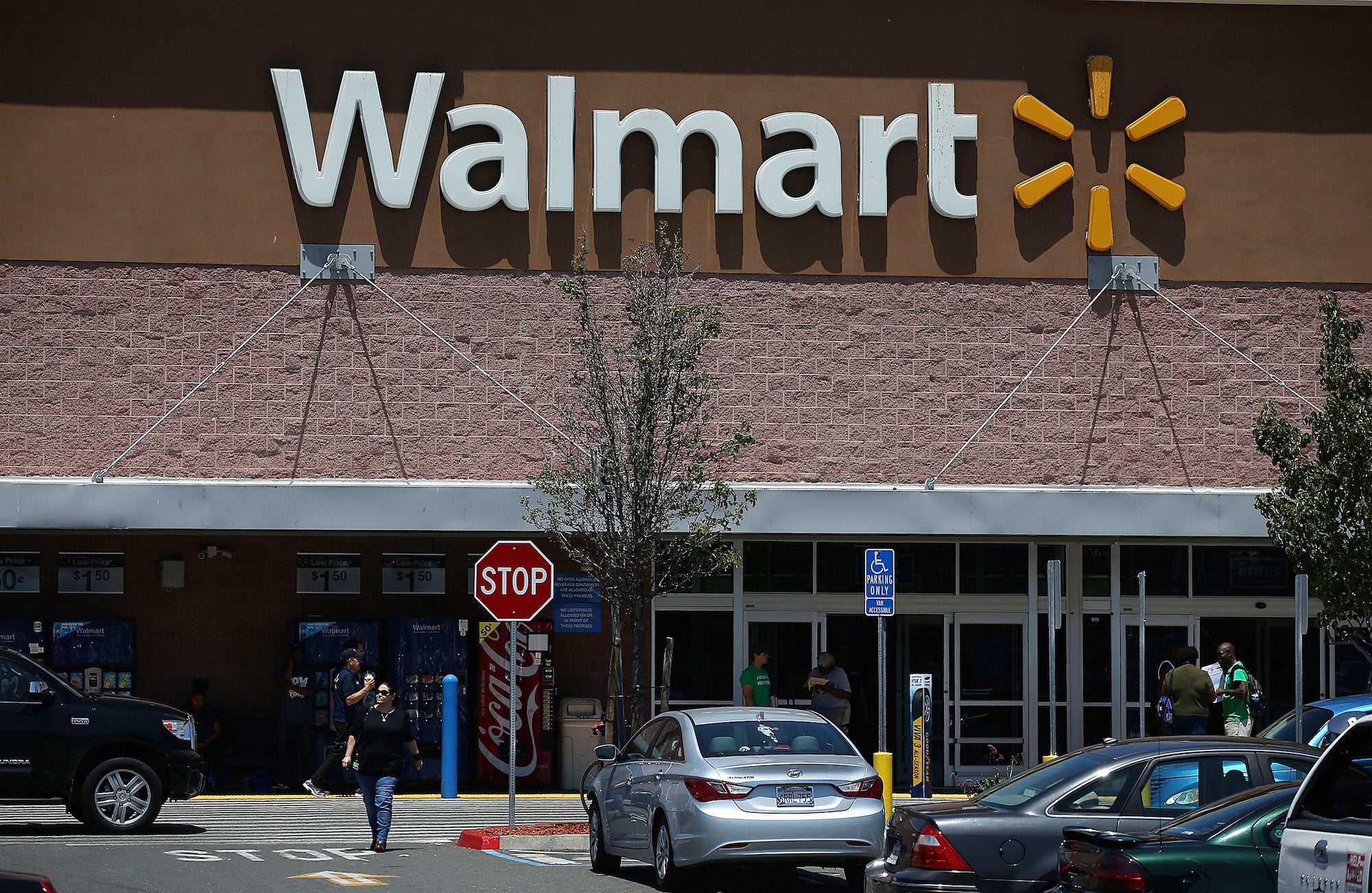 A photo of the Walmart retail store in Oakland, California.