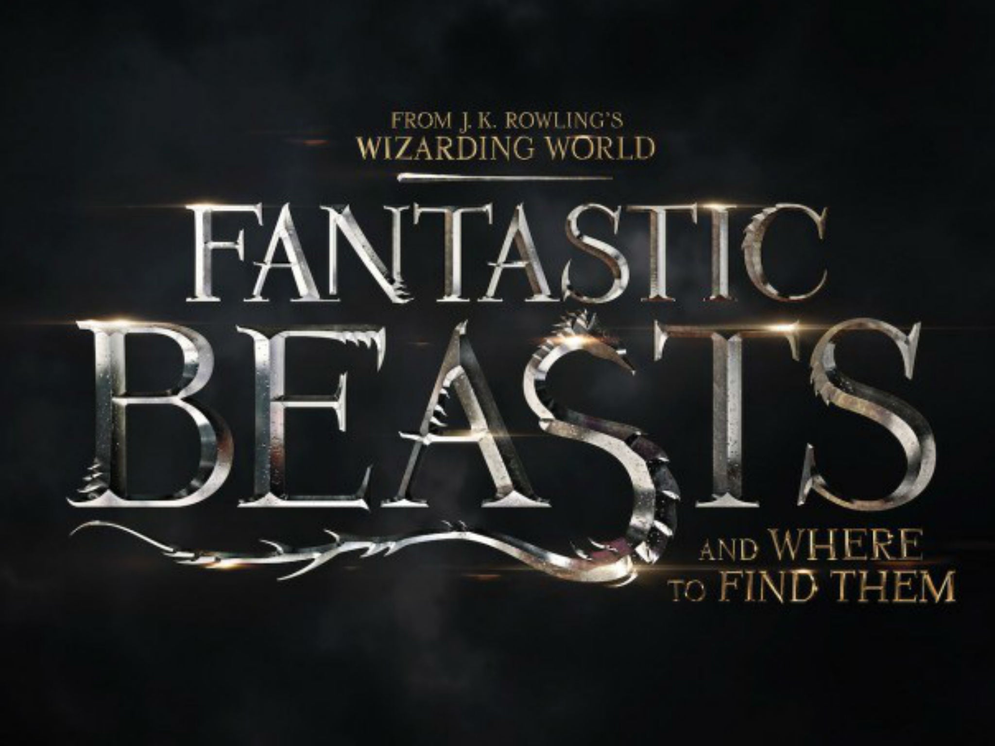 The official logo for Fantastic Beasts and Where to Find Them, due out 18 November 2016