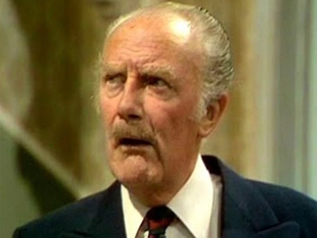 Major Gowen, played by Ballard Berkeley, in the classic comedy series 'Fawlty Towers'