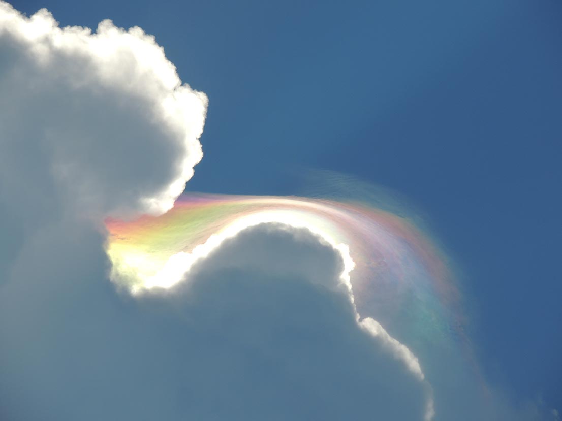 Beckie Bone Dunning took a photo of the cloud while on holiday in Jamaica