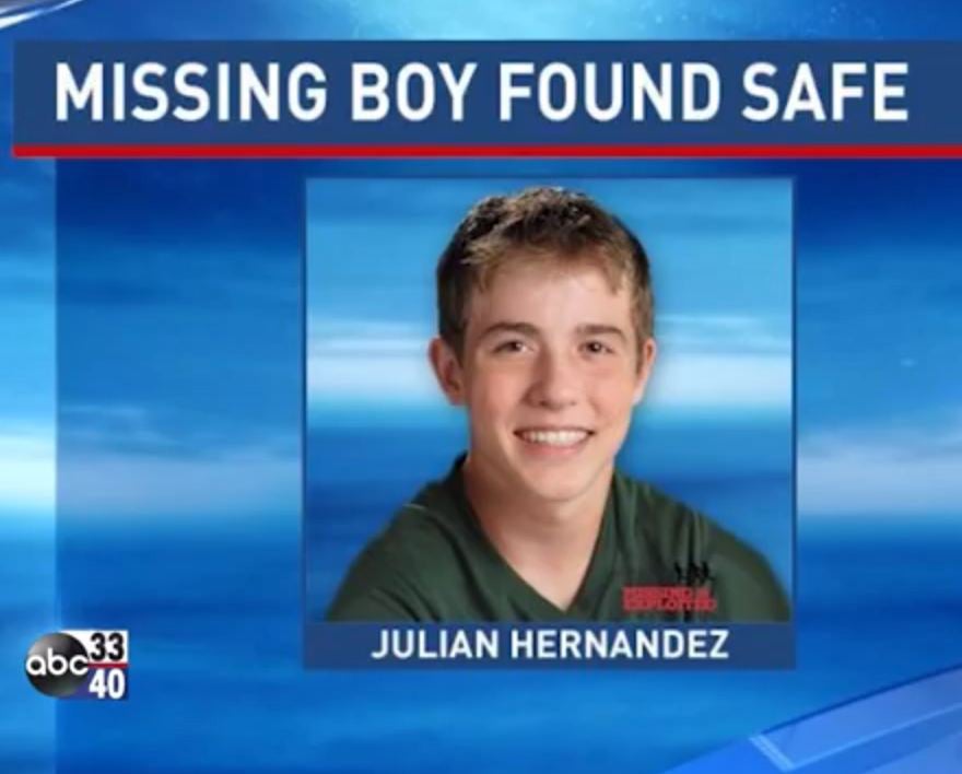 Julian Hernandez was found after being missing for 13 years