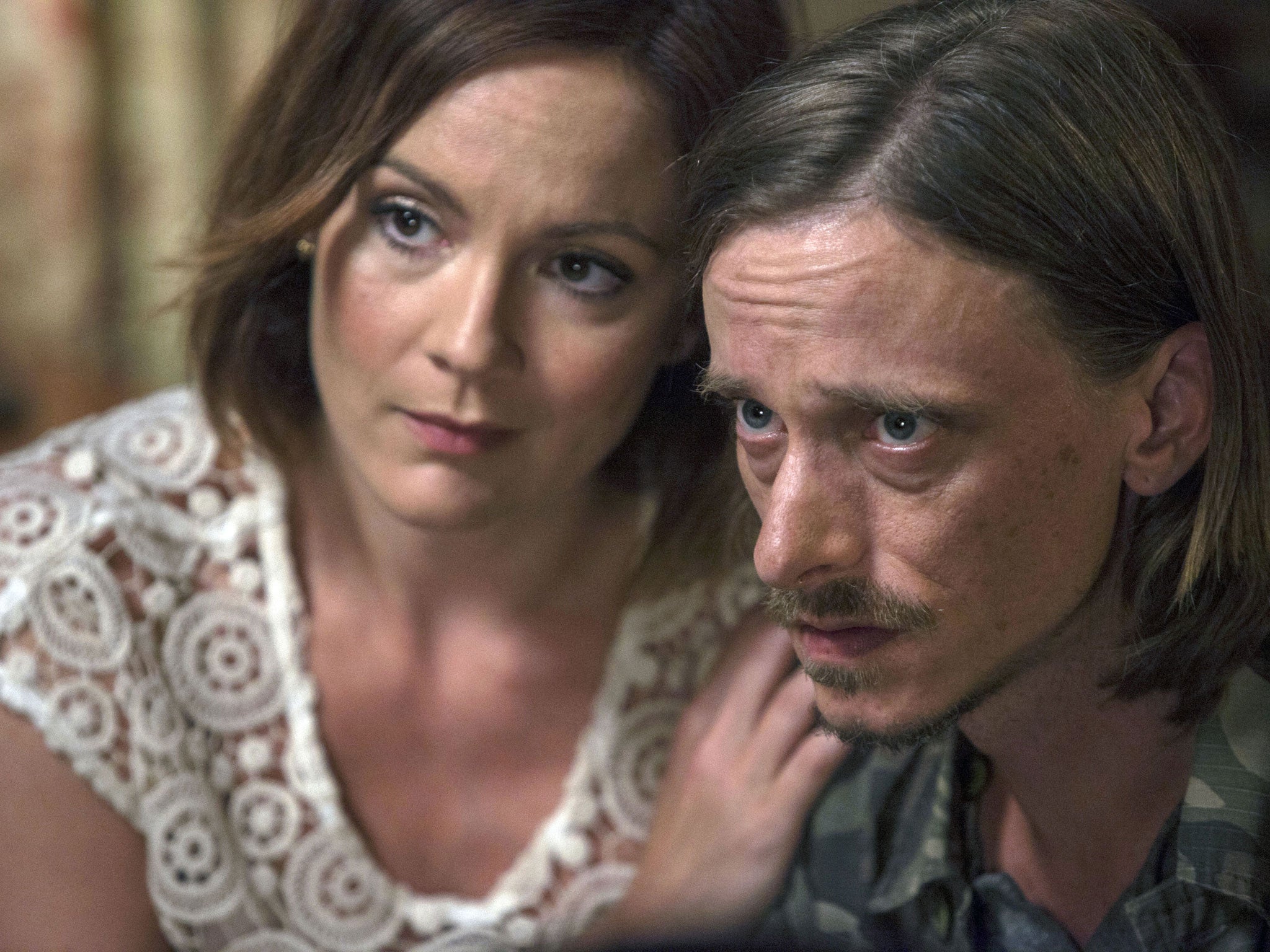 Stirling with Mackenzie Crook in the comedy ‘Detectorists’