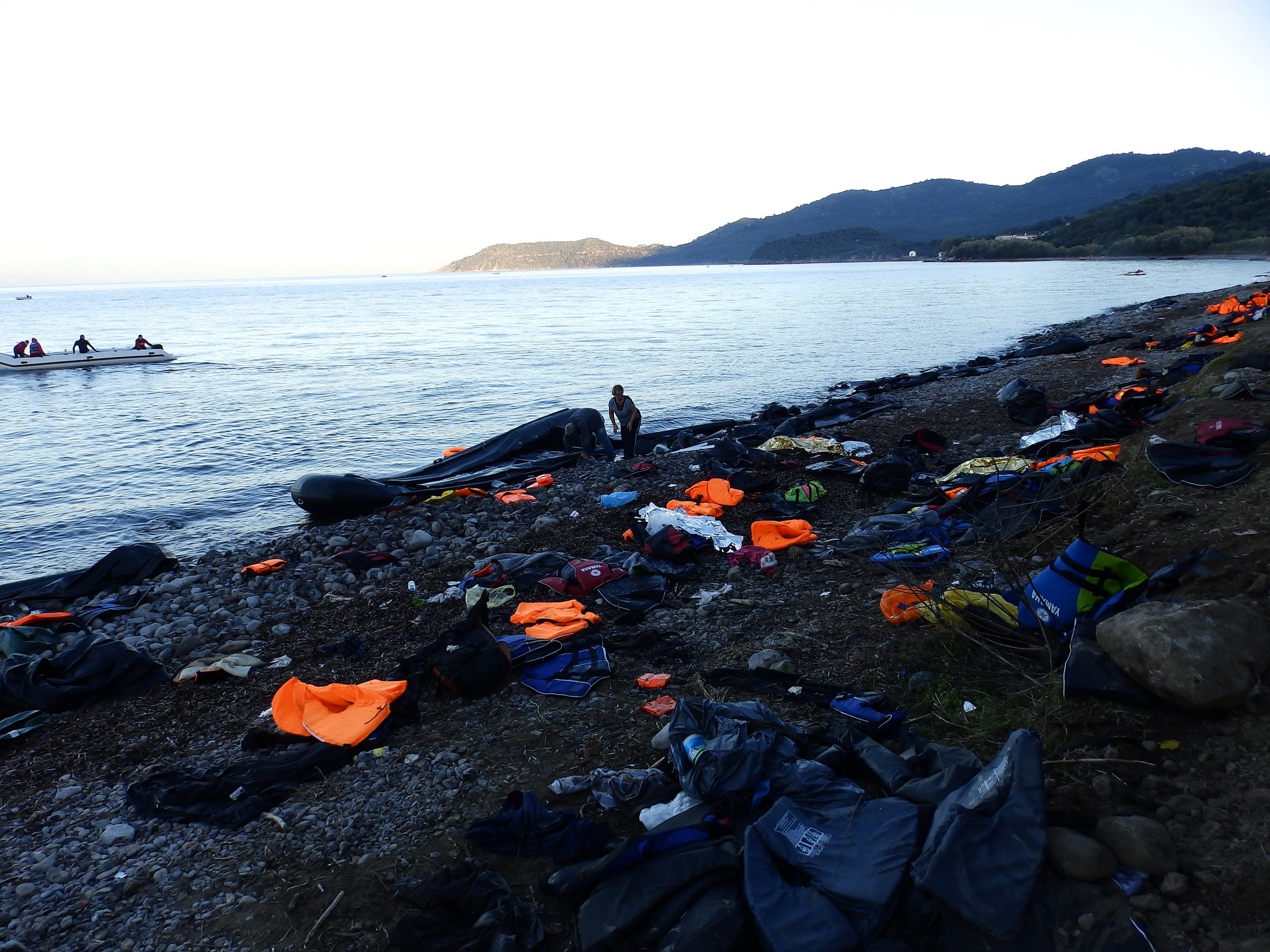 Lesbos, the Greek Island one of the boats was attempting to reach