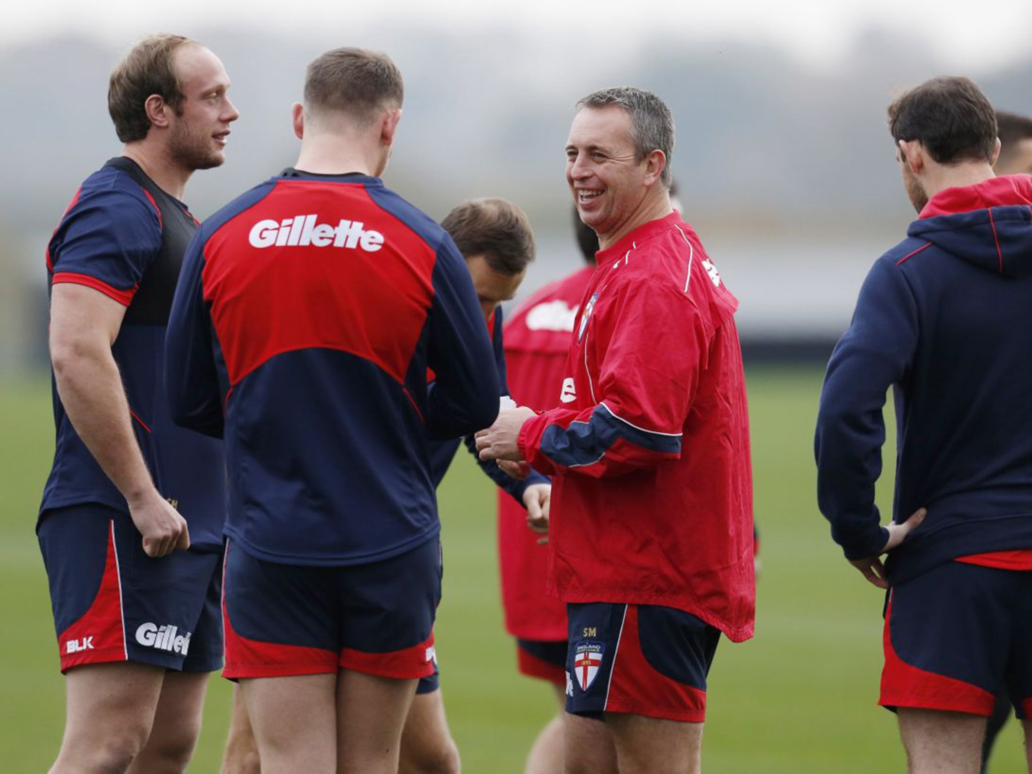 England head coach Steve McNamara (right) is keen to avoid the errors of last weekend