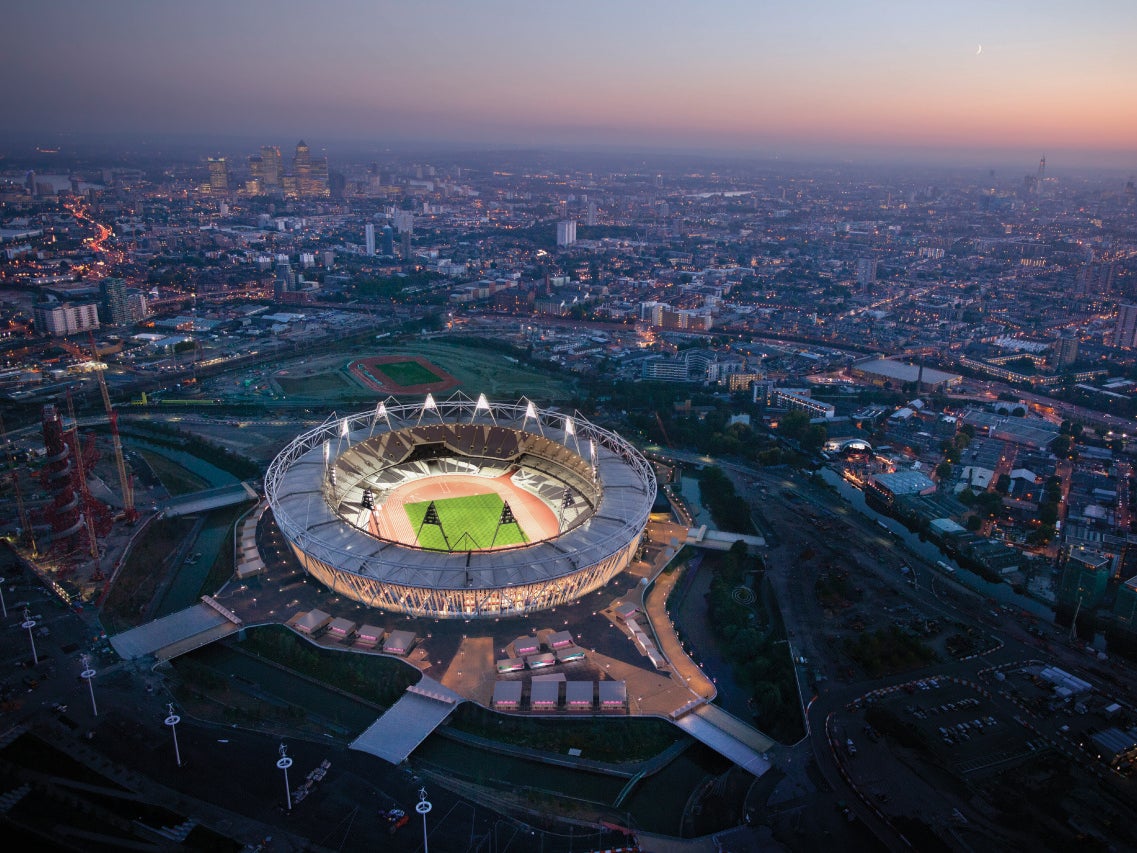 A view of the Olympic Stadium