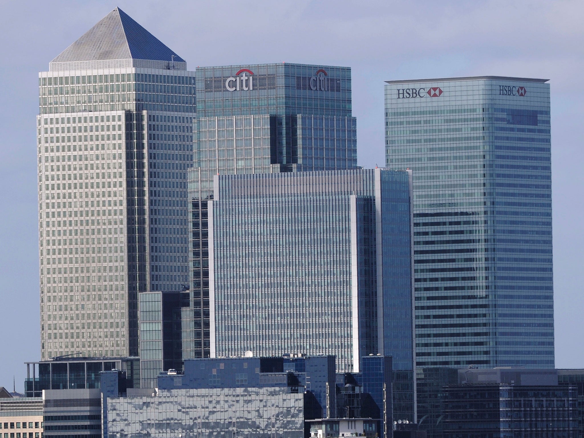 Canary Wharf, one of London's financial centres