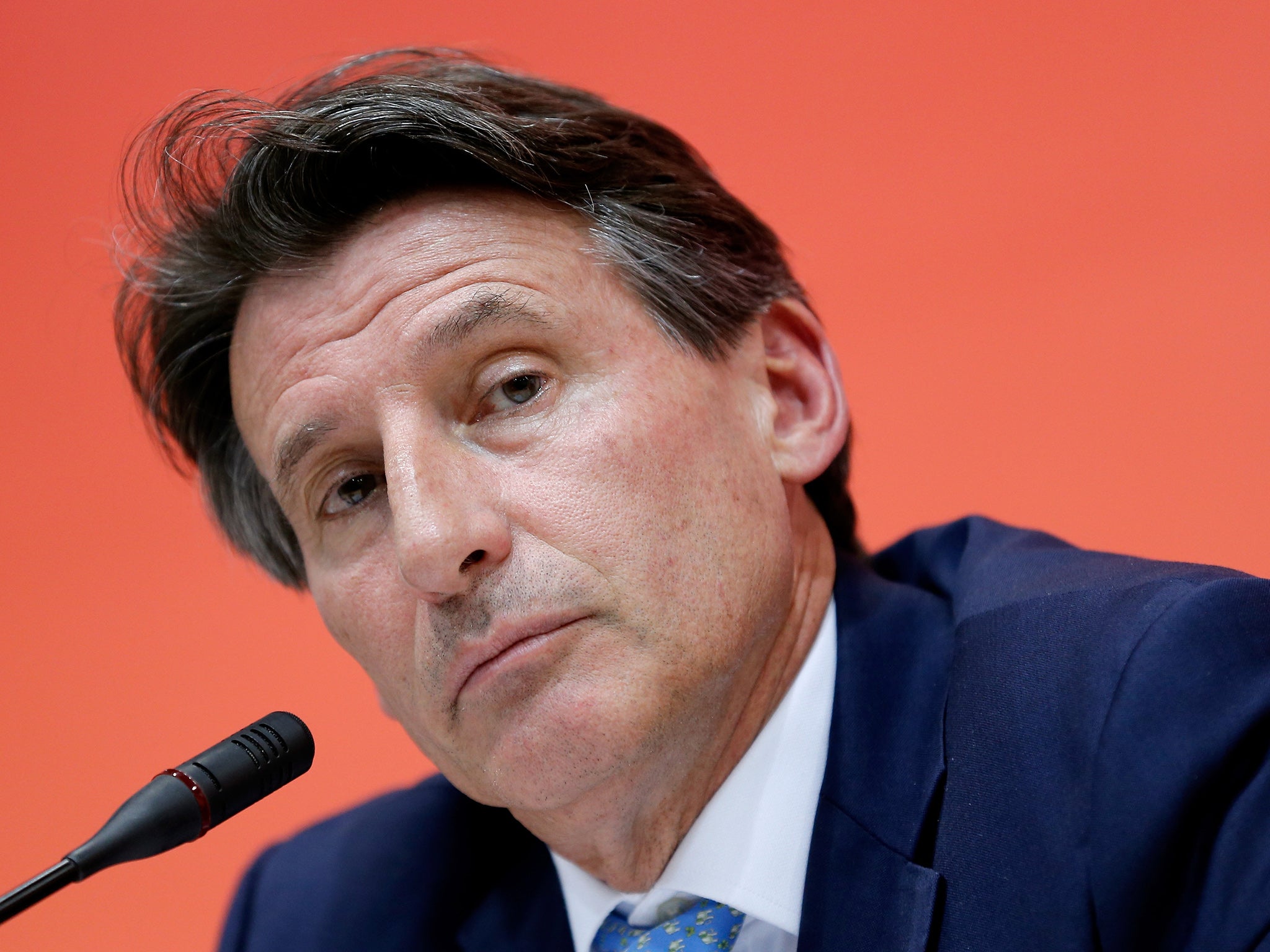 IAAF president Sebastian Coe