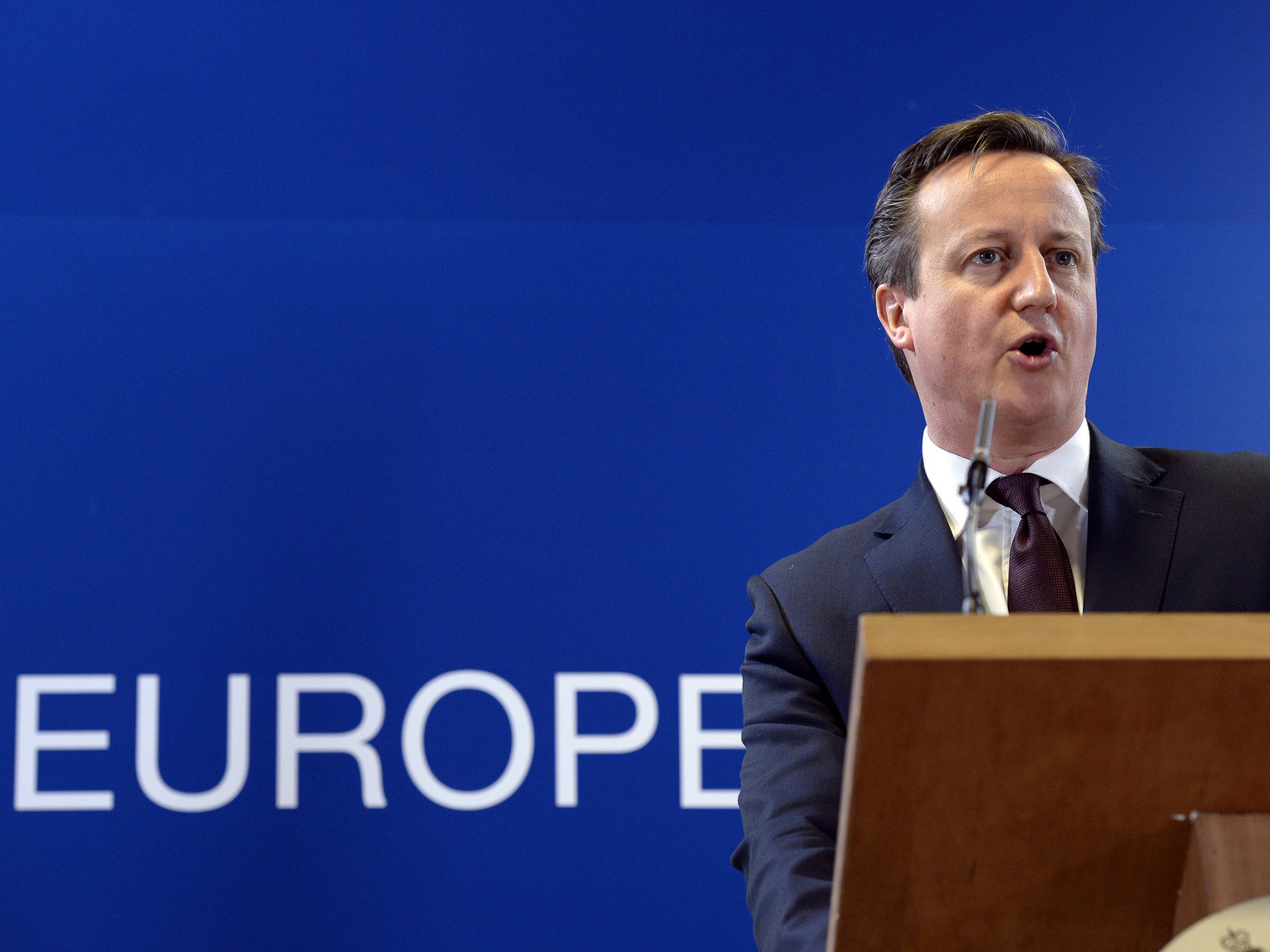 David Cameron is set say that EU regulations will "hold back our ability to trade”