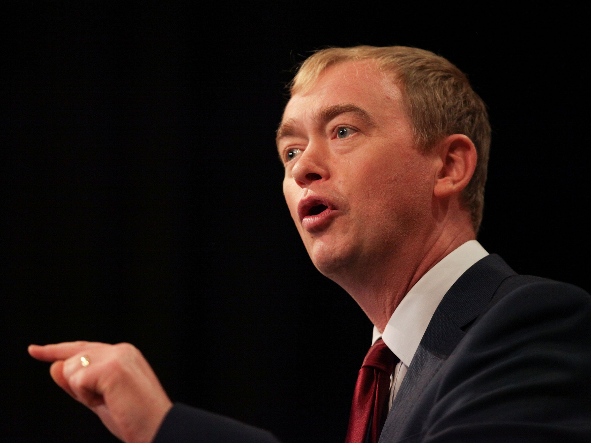 The Liberal Democrat leader Tim Farron