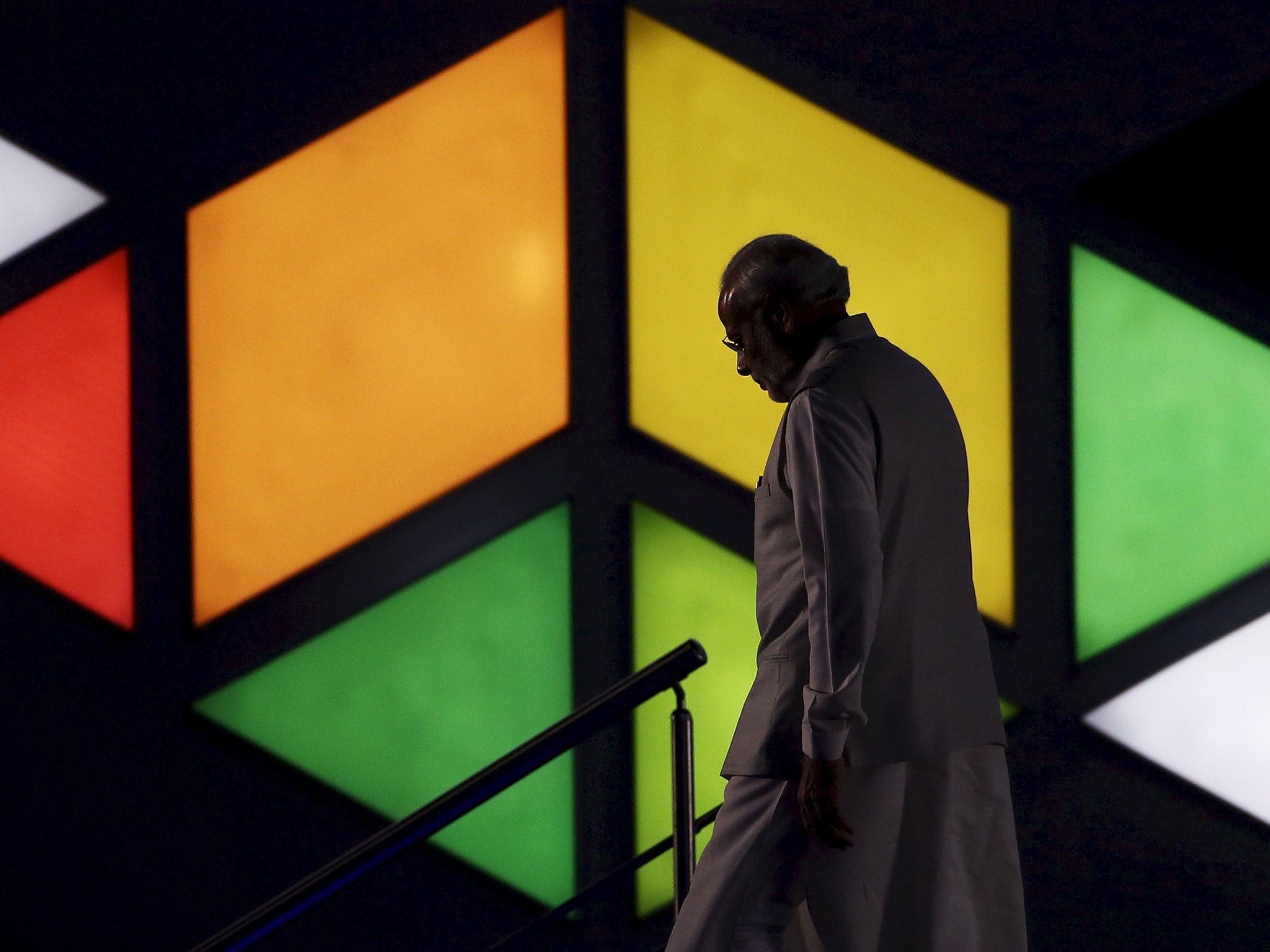 Narendra Modi at the India-Africa Forum Summit in Delhi last month. His ruling Hindu-nationalist Bharatiya Janata Party lost a critical regional election in Bihar