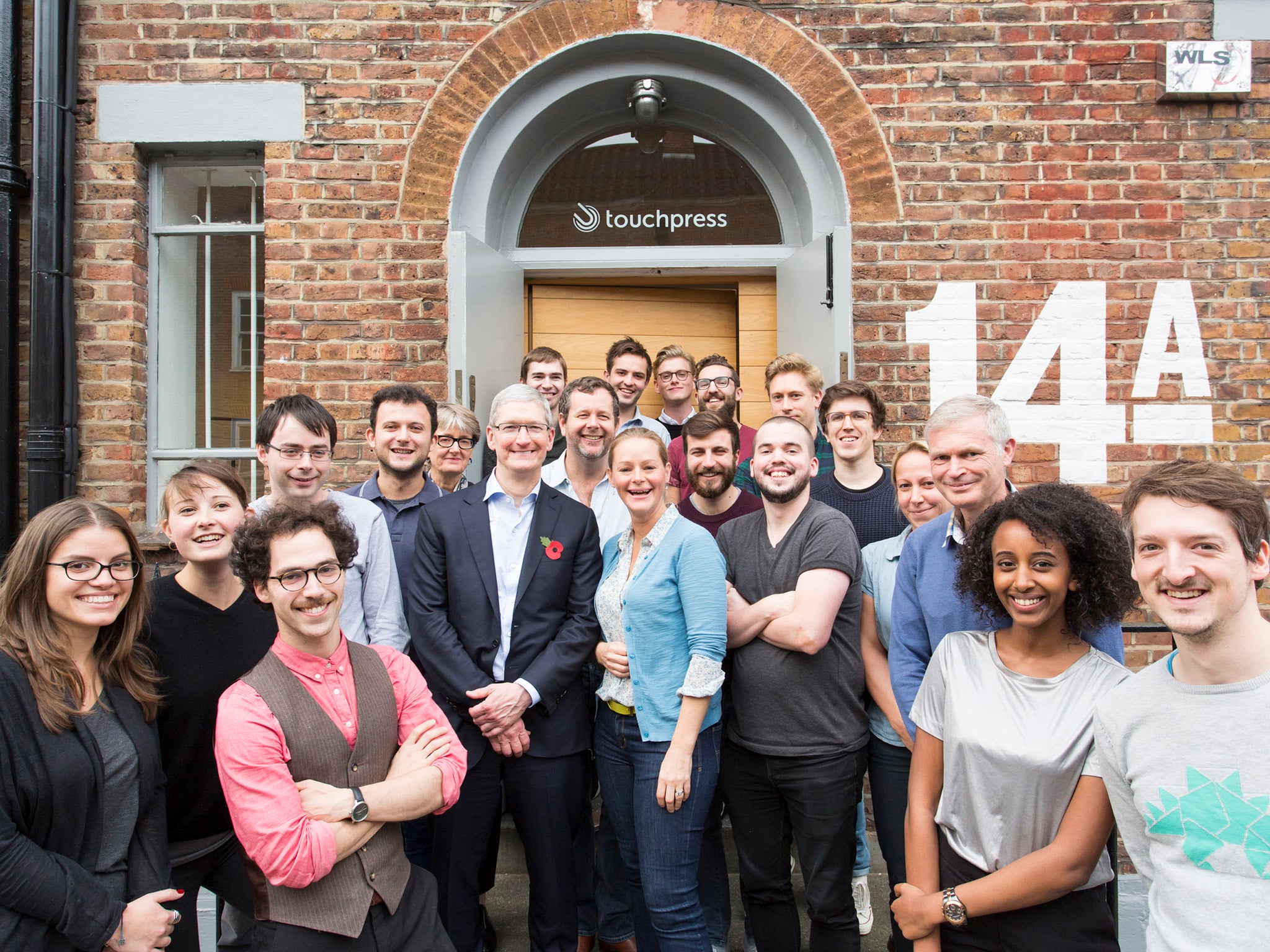 Tim Cook visits app developer Touchpress in central London