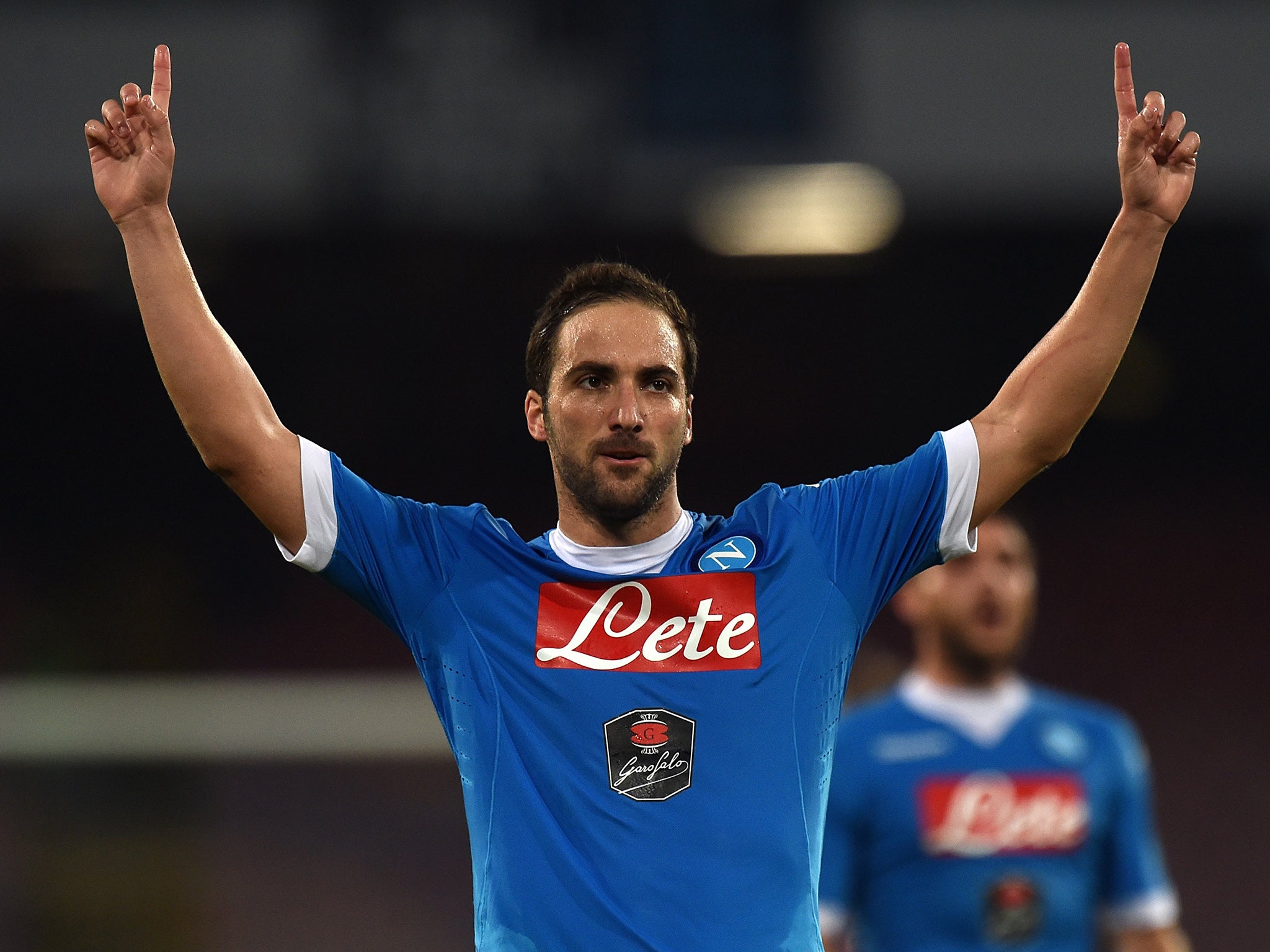 Napoli striker Gonzalo Higuain