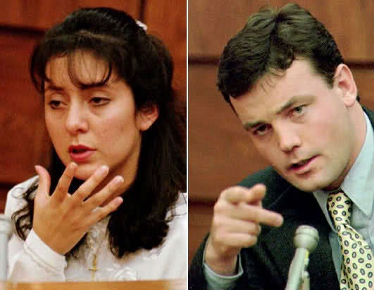 Lorena and John Wayne Bobbitt confronted each other in court