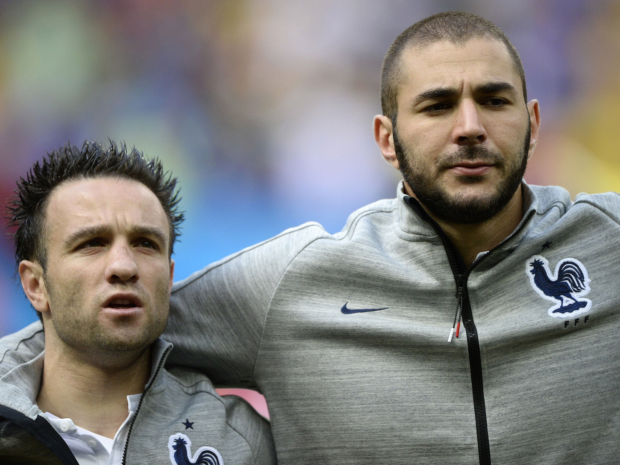 Mathieu Valbuena and Karim Benzema