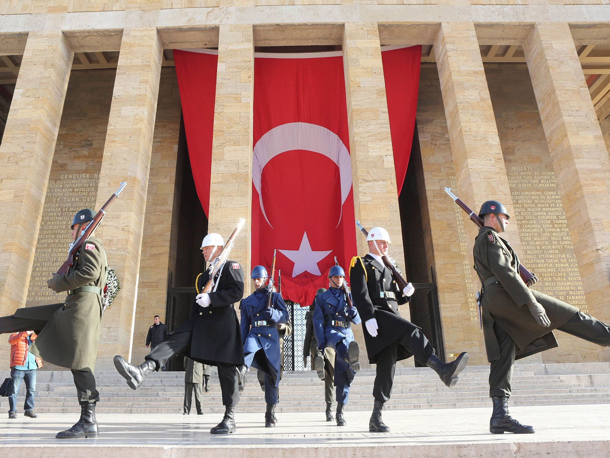 Crowds in Ankara honour Mustafa Kemal Ataturk, the father of modern Turkey, in Ankara on Tuesday