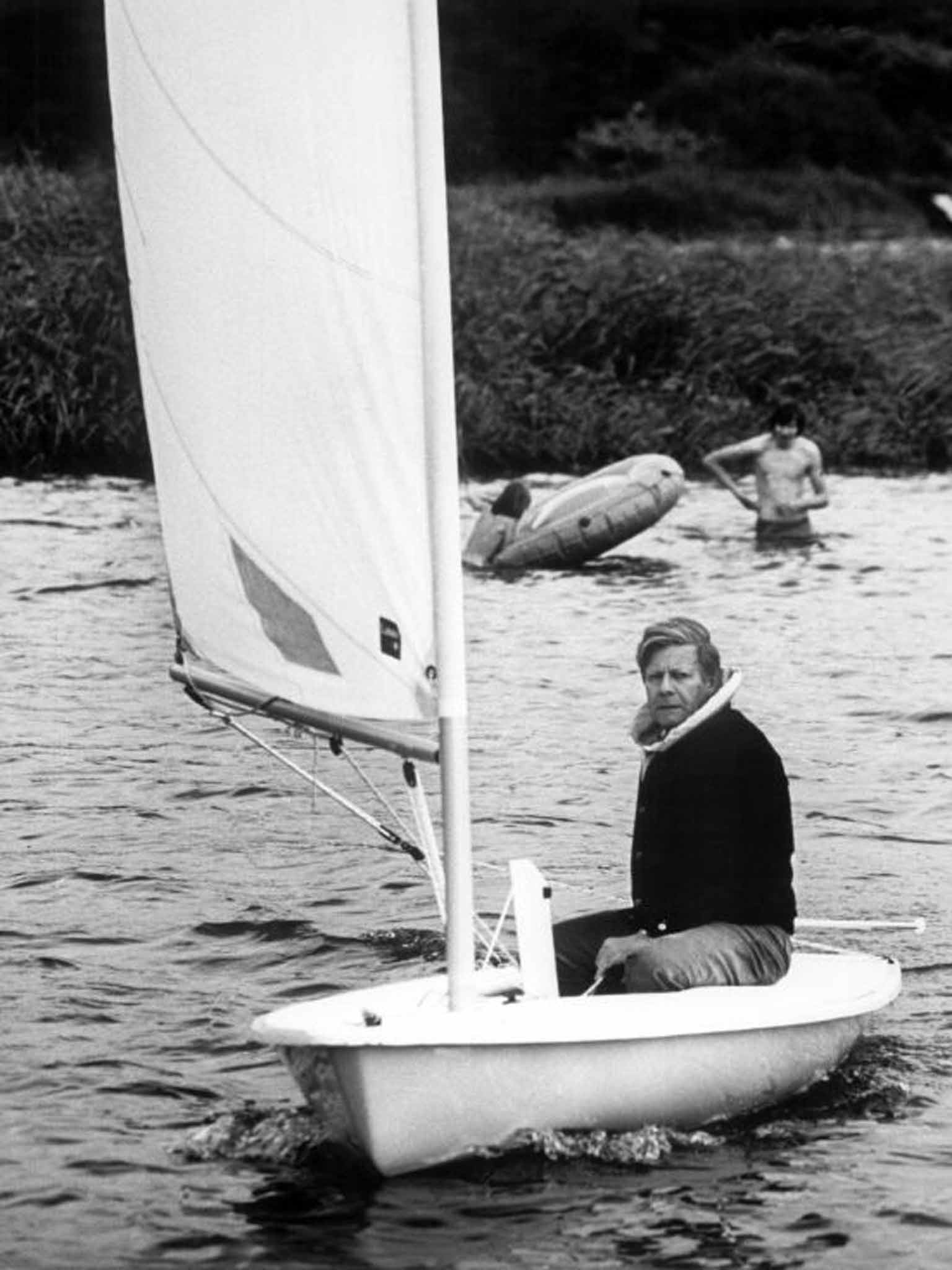 On holiday in 1978 on a boat given to him by the Canadian prime minister Pierre Trudeau