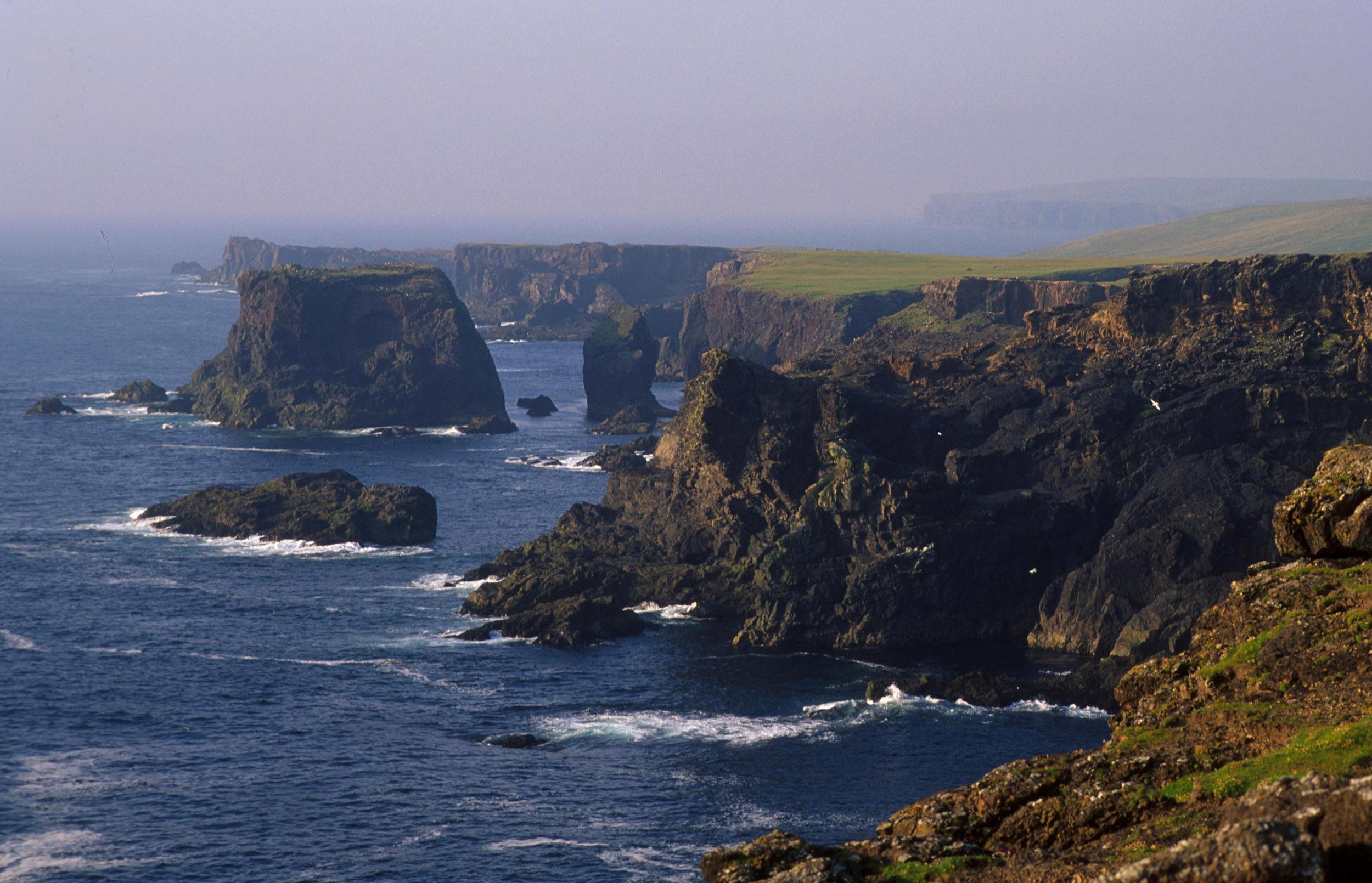 Shetland's wild coastline