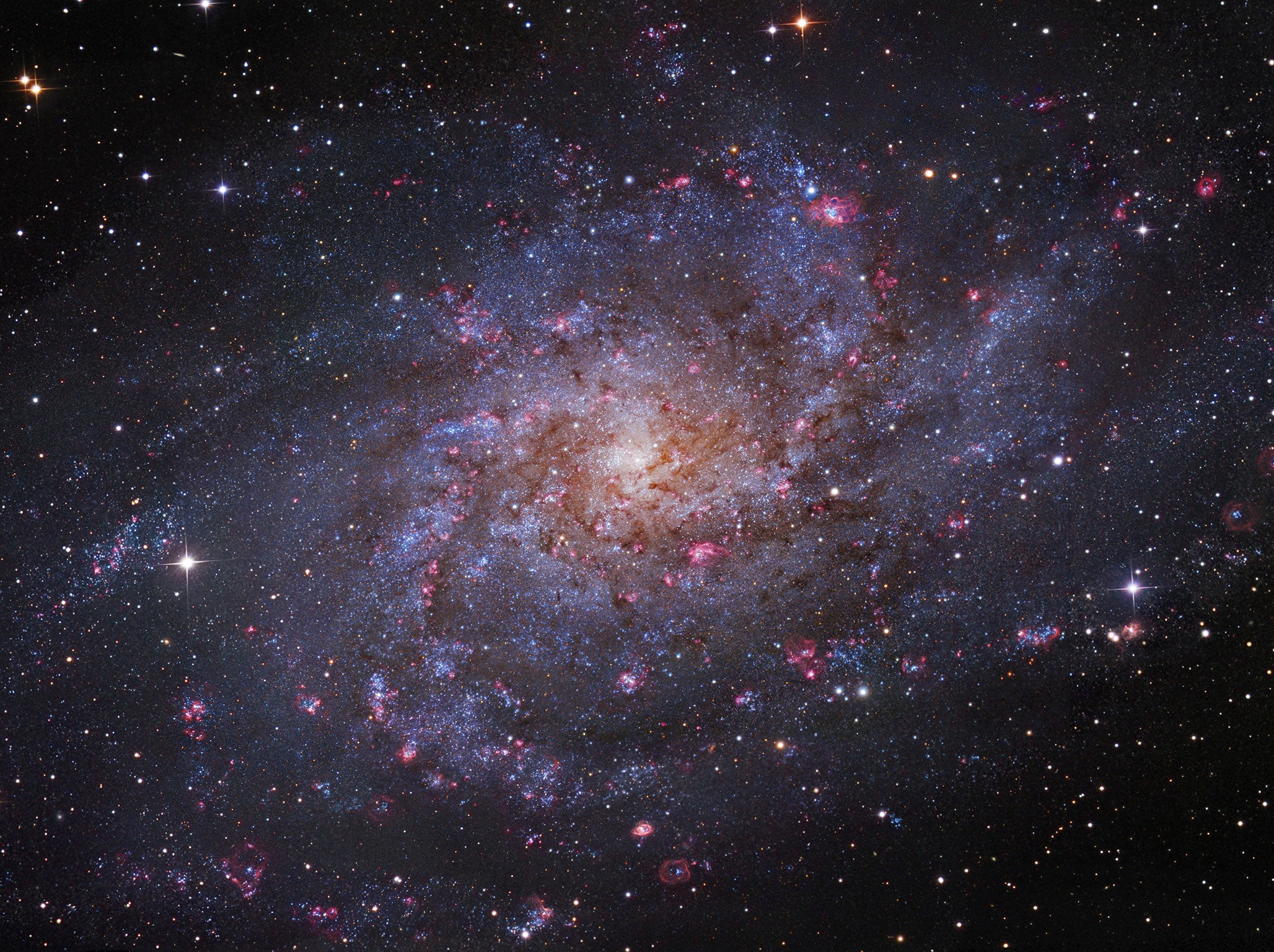 An image of a spiral Galaxy, taken from the same Subaru telescope that spotted the new rock